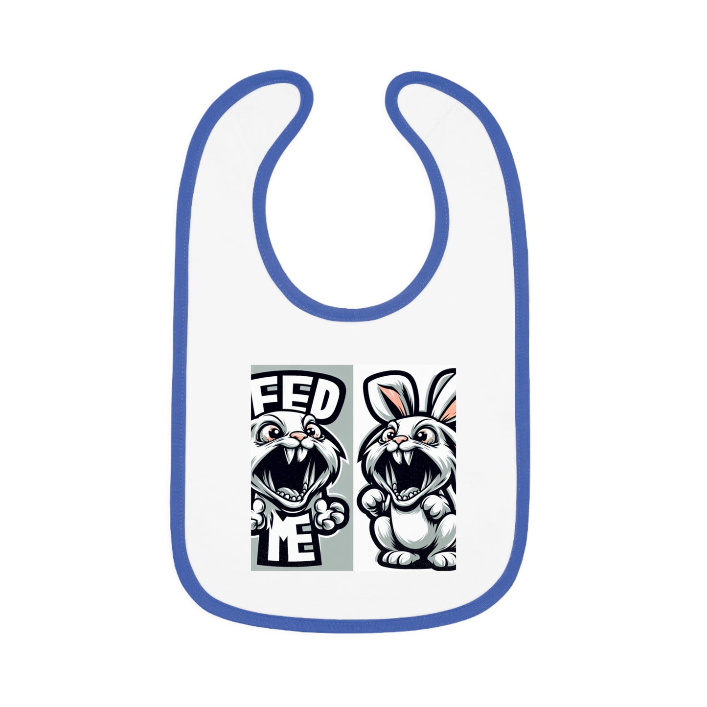 Funny Baby Bib - 'Feed Me' Rabbit Design Islamic Clothing