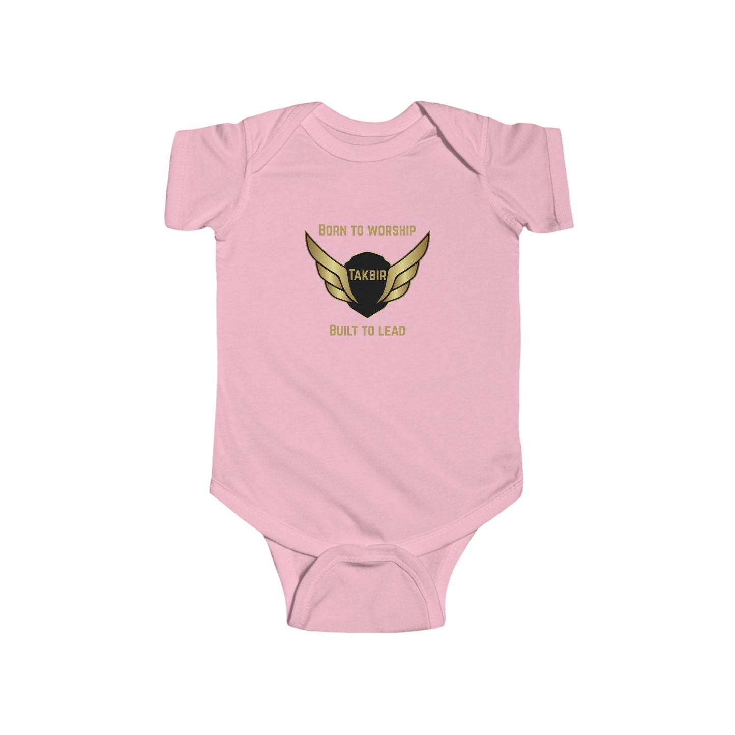 Infant Bodysuit - 'Born to Worship Takbir' Design for Little Leaders Muslim Baby Clothing