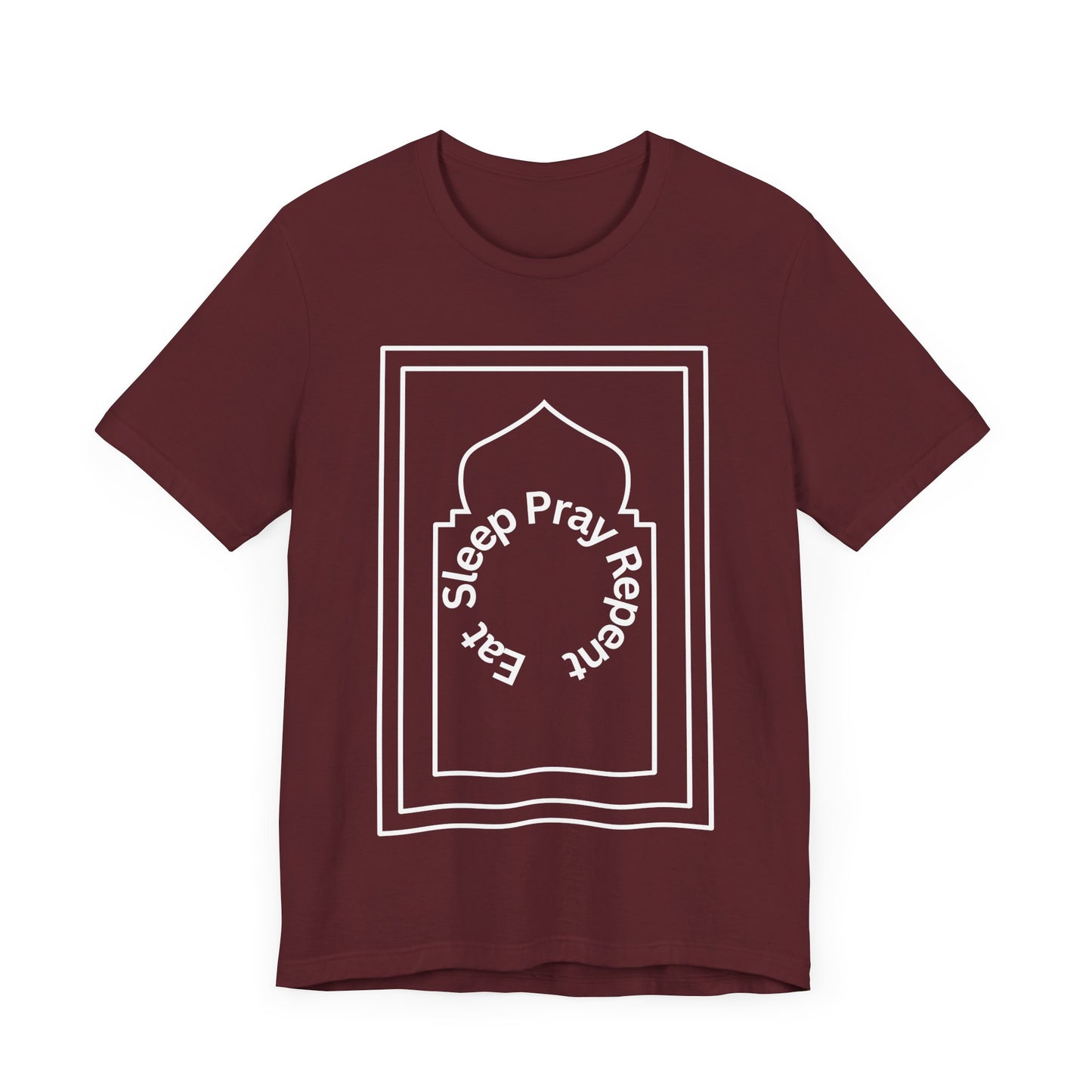 Inspirational Unisex Tee - 'Sleep Pray Repeat' Islamic Clothing