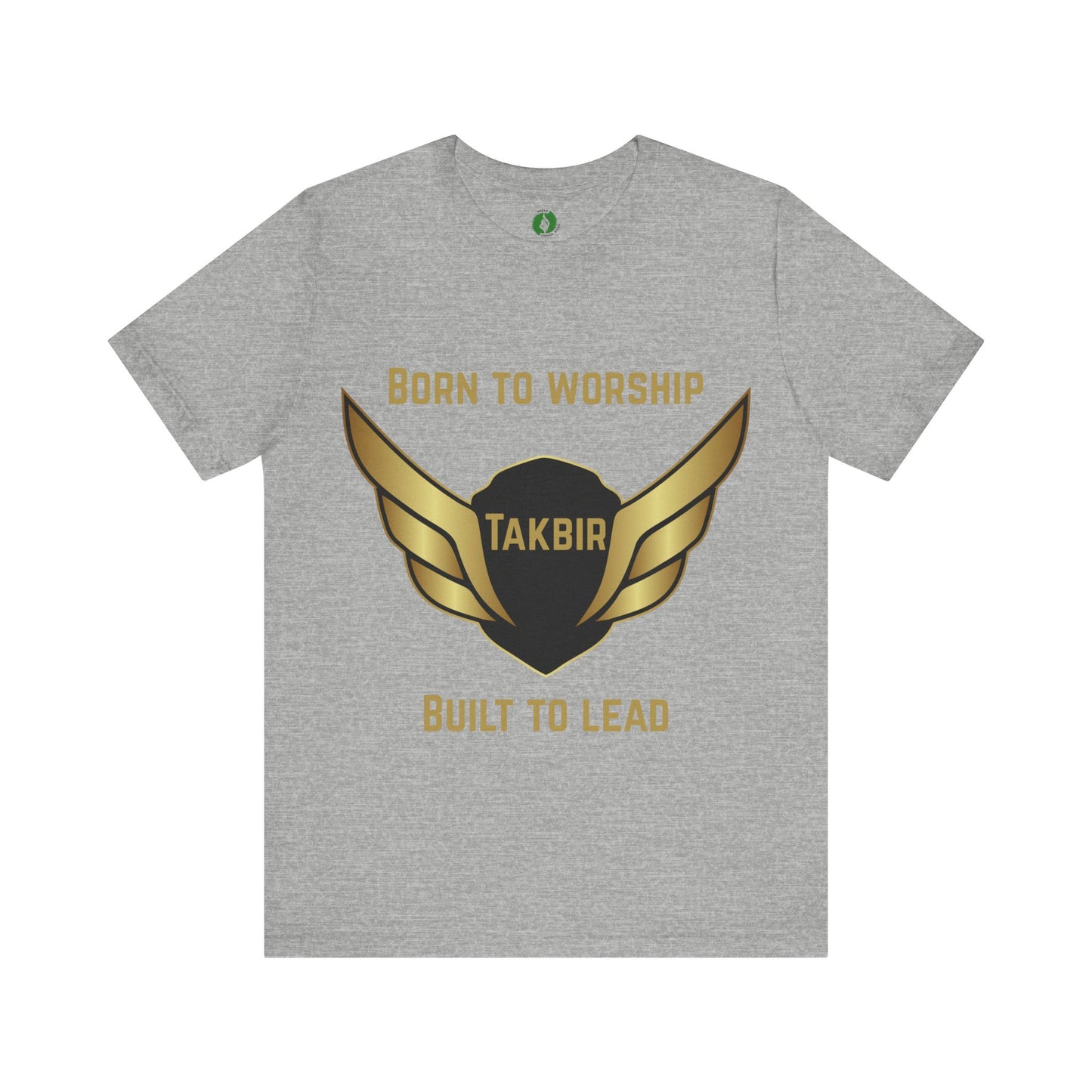 Inspirational Unisex Short Sleeve Tee - 'Born to Worship' Muslim Streetwear Fashion T Shirt