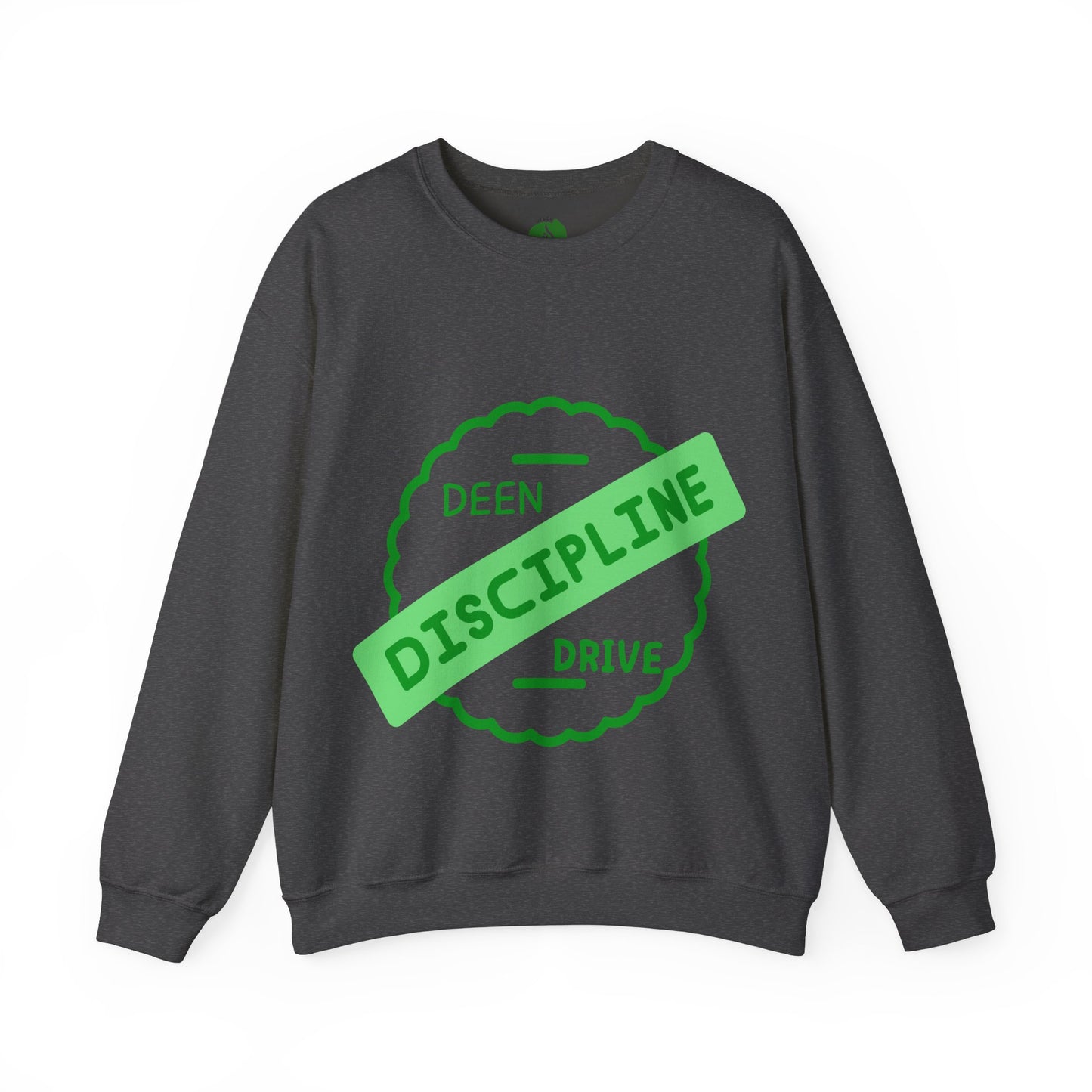 Motivational Crewneck Sweatshirt - Discipline & Drive Muslim Youth Fashion Sweat Shirt