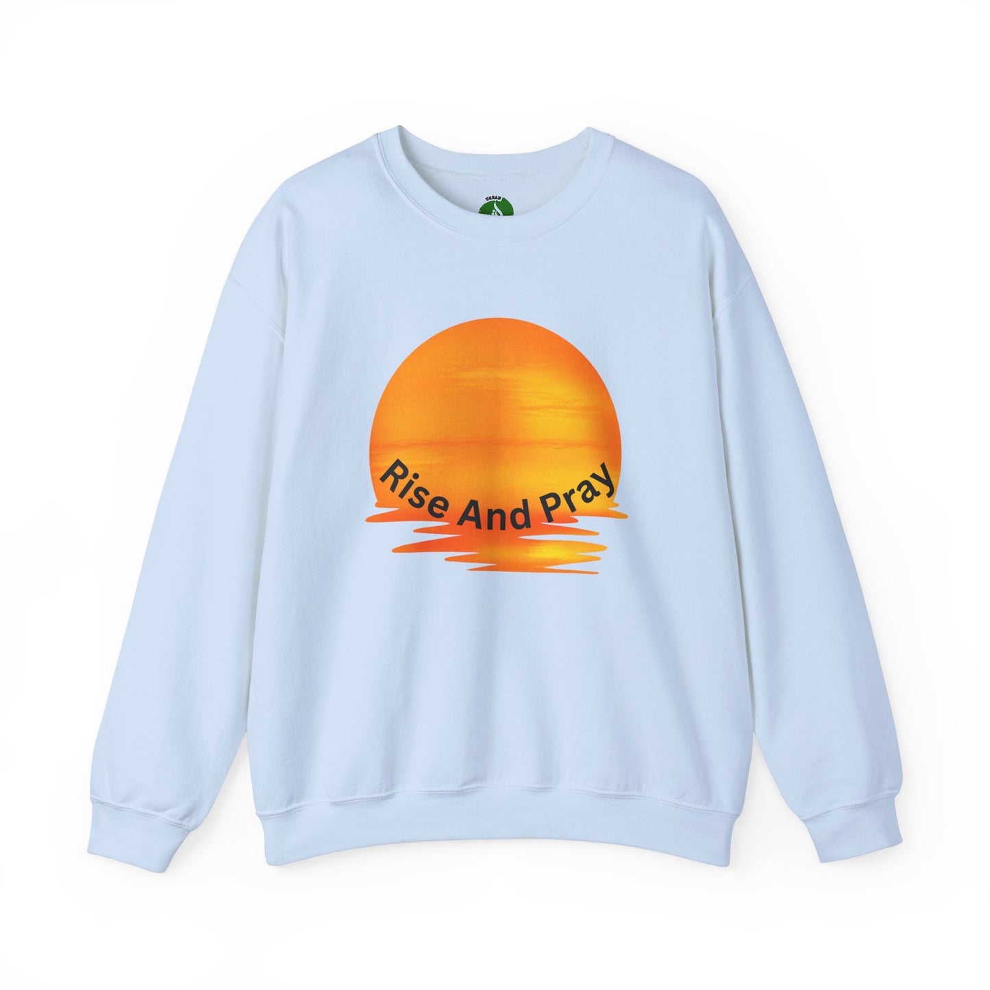 Rise And Pray Unisex Crewneck Sweatshirt - Cozy Spiritual Vibe Muslim Street Wear