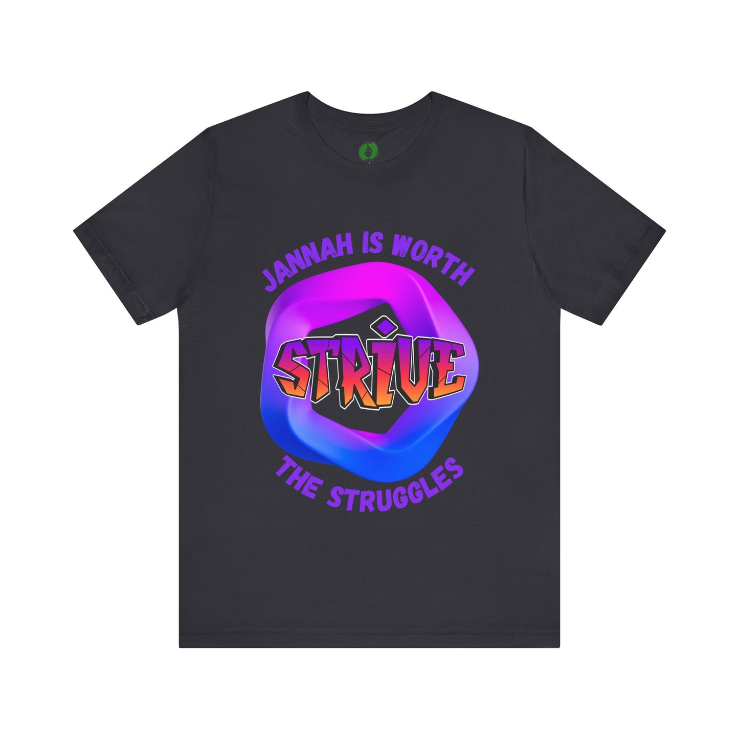 Inspirational Unisex Jersey Tee - 'Jannah is Worth the Struggles' Muslim Fashion Clothing