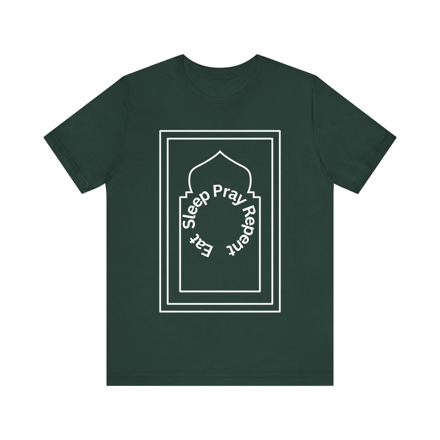 Inspirational Unisex Tee - 'Sleep Pray Repeat' Islamic Clothing