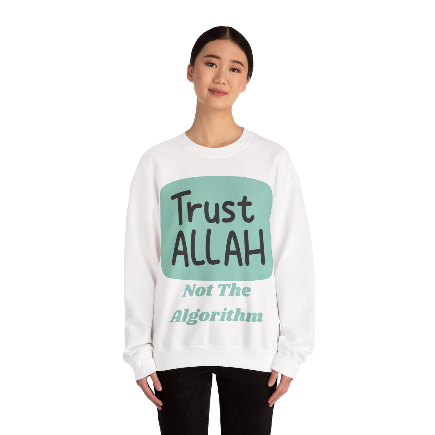Trust Allah Crewneck Sweatshirt - Unisex Heavy Blend™ Islamic Fashion Sweat Shirt