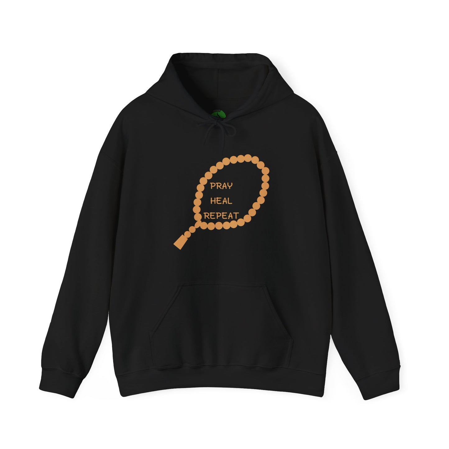 Pray Heal Repeat Hoodie - Unisex Heavy Blend Sweatshirt for Mindfulness and Spiritual Growth Islamic Street Fashion