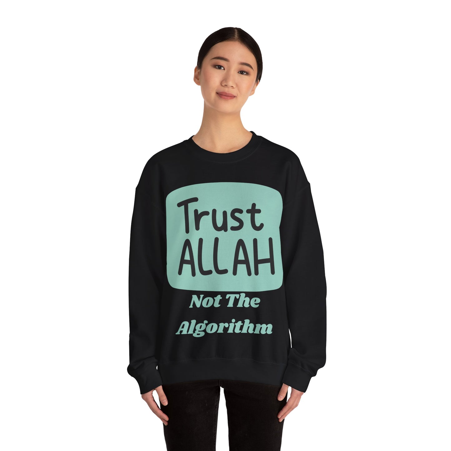 Trust Allah Crewneck Sweatshirt - Unisex Heavy Blend™ Islamic Fashion Sweat Shirt
