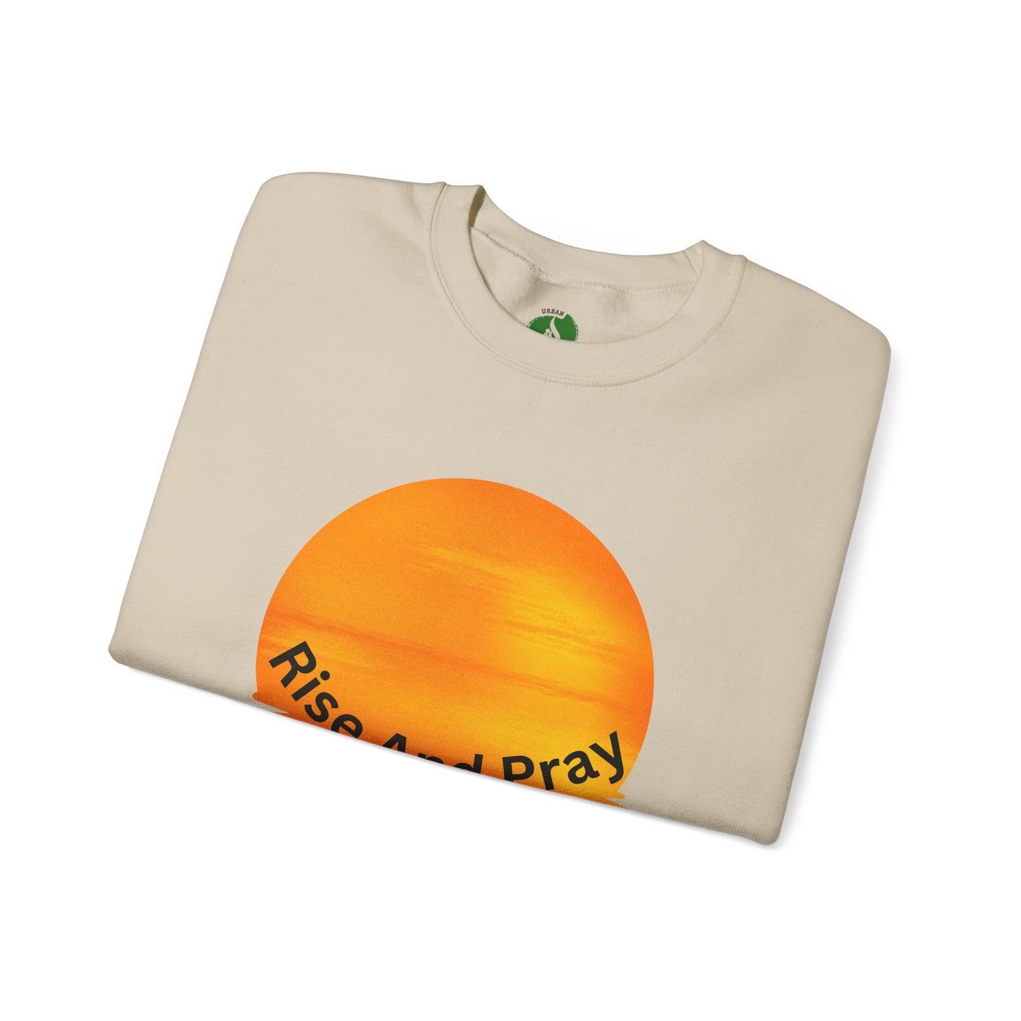 Rise And Pray Unisex Crewneck Sweatshirt - Cozy Spiritual Vibe Muslim Street Wear