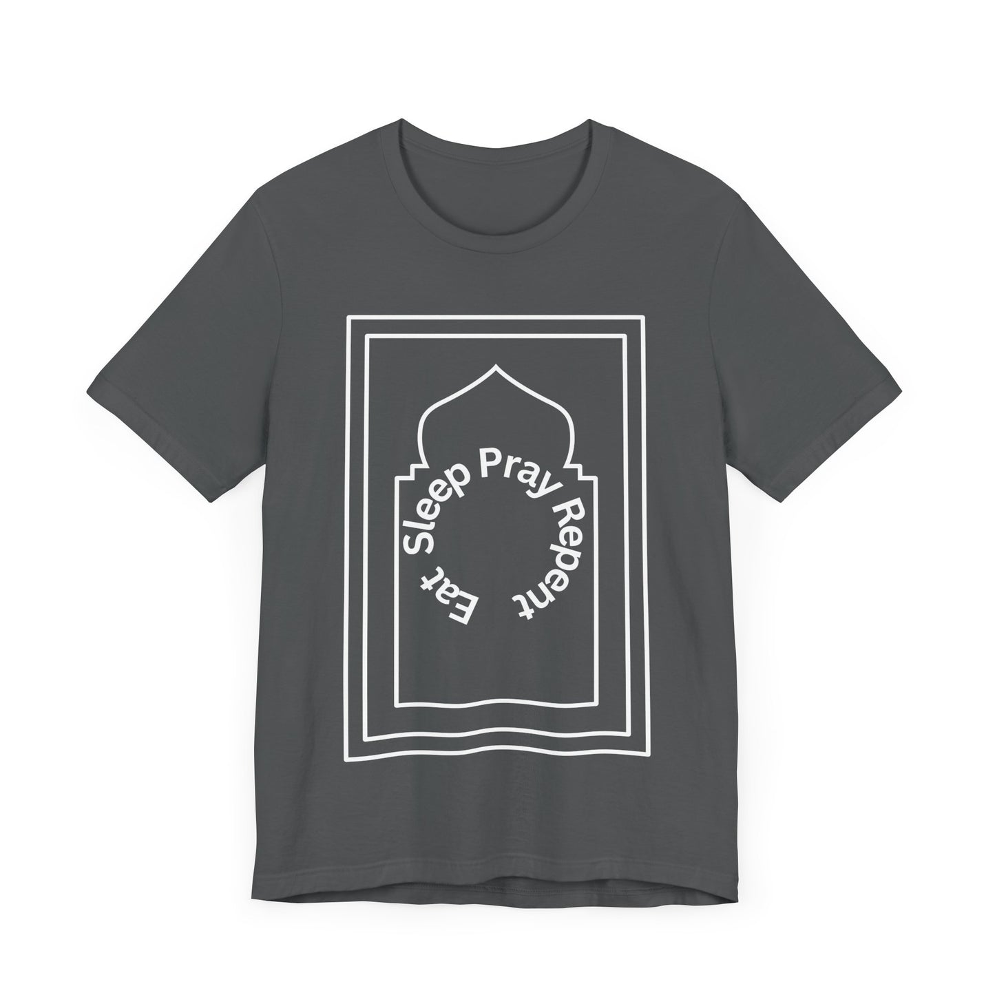 Inspirational Unisex Tee - 'Sleep Pray Repeat' Islamic Clothing