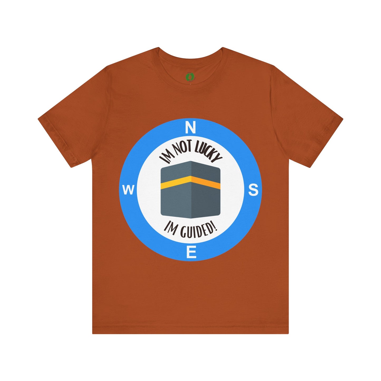 Guided Journey Unisex Jersey Tee - Inspirational Compass Design Halal Fashion T Shirt