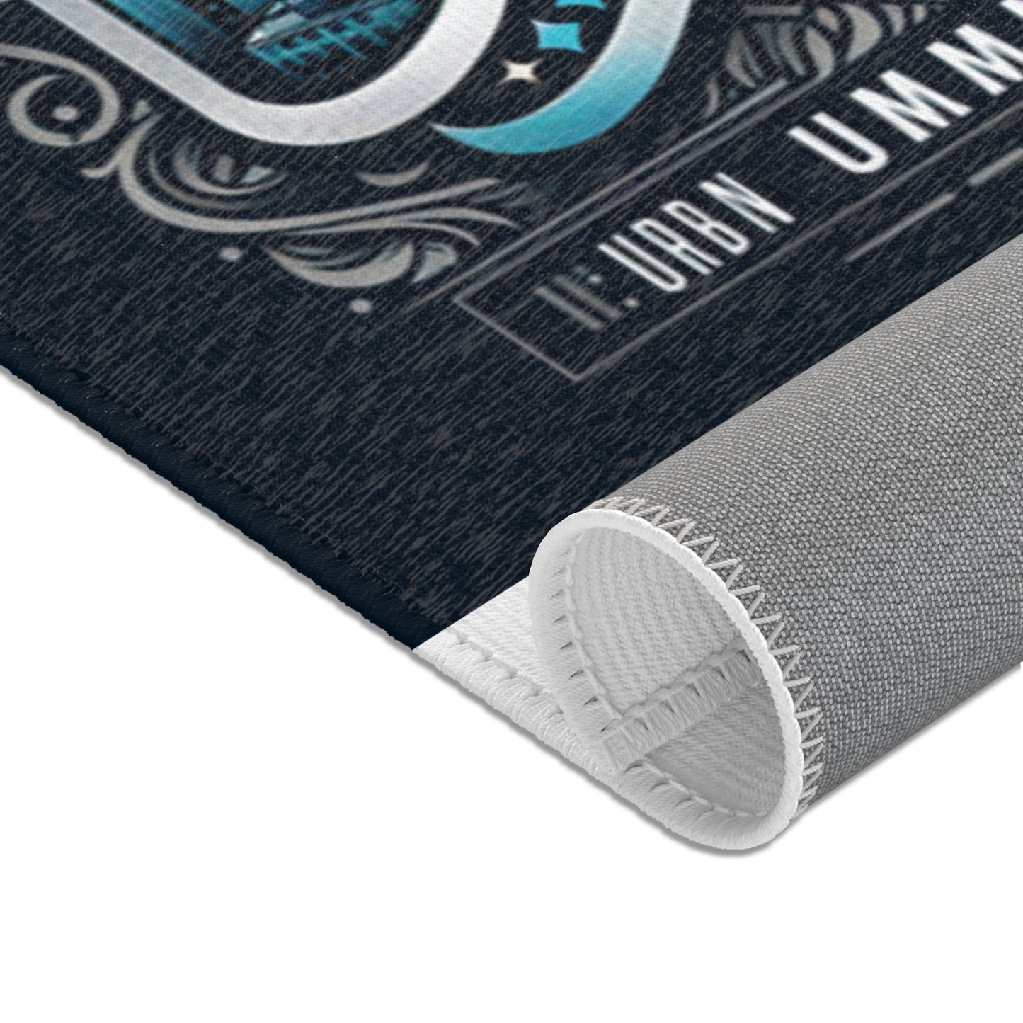 Urban Ummah Area Rug | Modern Islamic Home Decor | Stylish Floor Mat Islamic Accessories