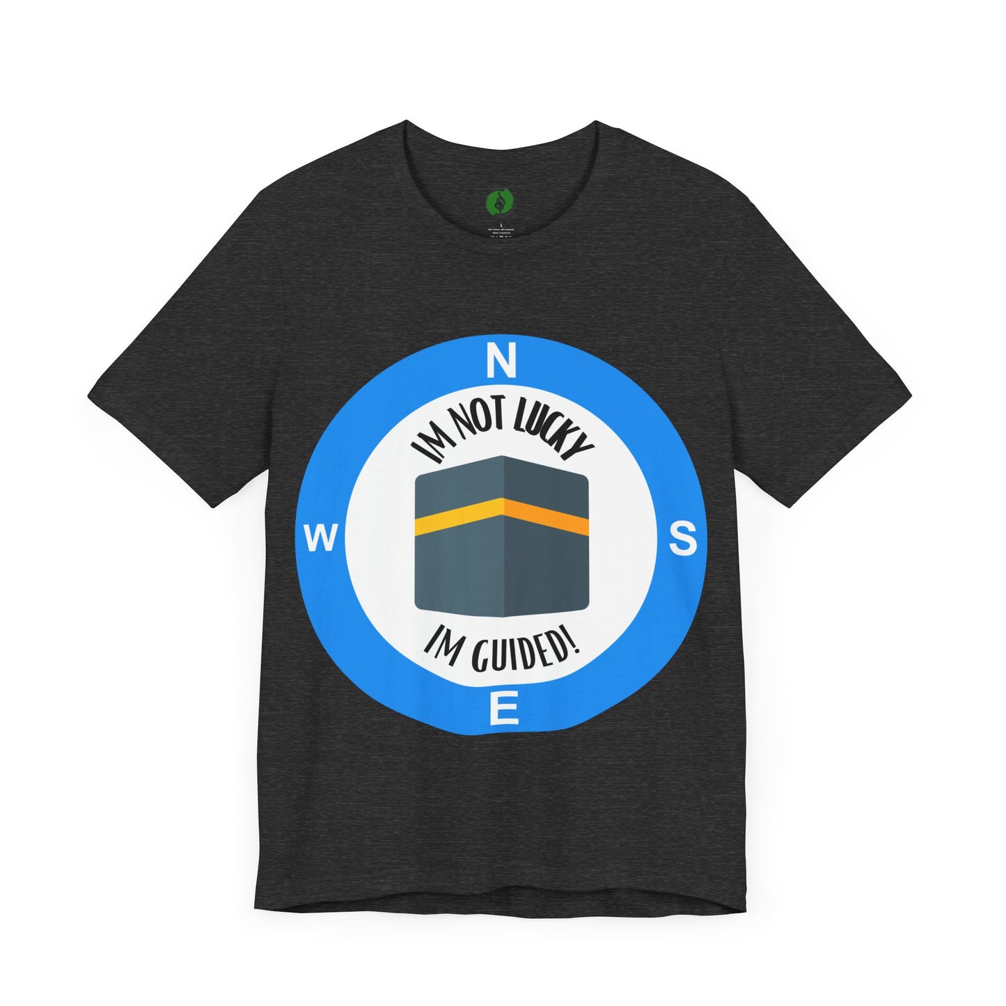 Guided Journey Unisex Jersey Tee - Inspirational Compass Design Halal Fashion T Shirt