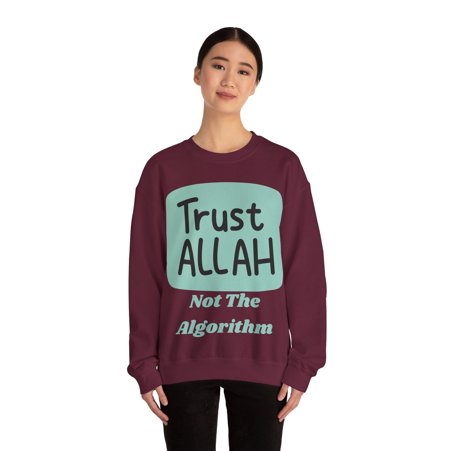 Trust Allah Crewneck Sweatshirt - Unisex Heavy Blend™ Islamic Fashion Sweat Shirt