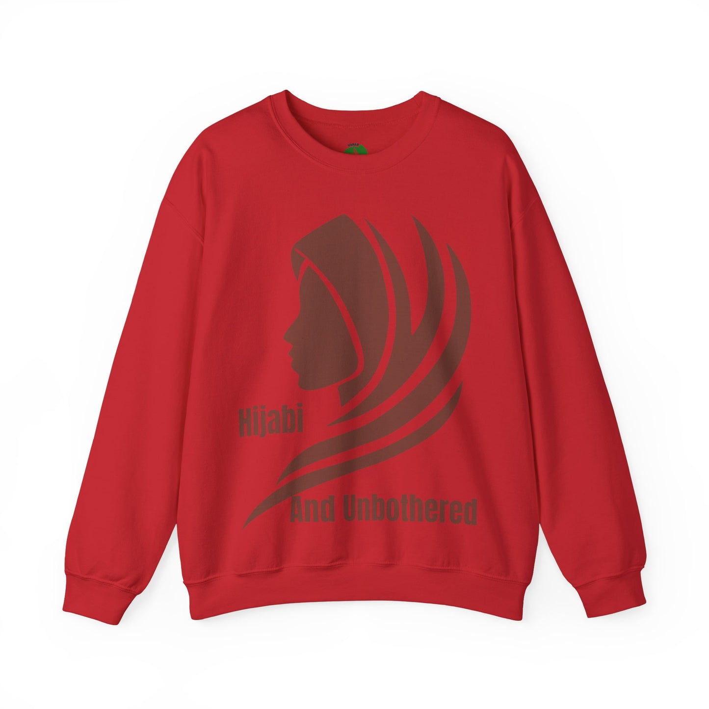 Hijabi and Unbothered Crewneck Sweatshirt - Stylish Unisex Heavy Blend for Everyday Comfort Hijab Fashion Sweat Shirt
