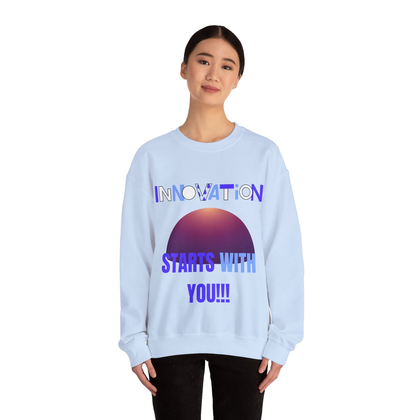 Innovation Starts With You Unisex Crewneck Sweatshirt Gym Clothing Sweat Shirt
