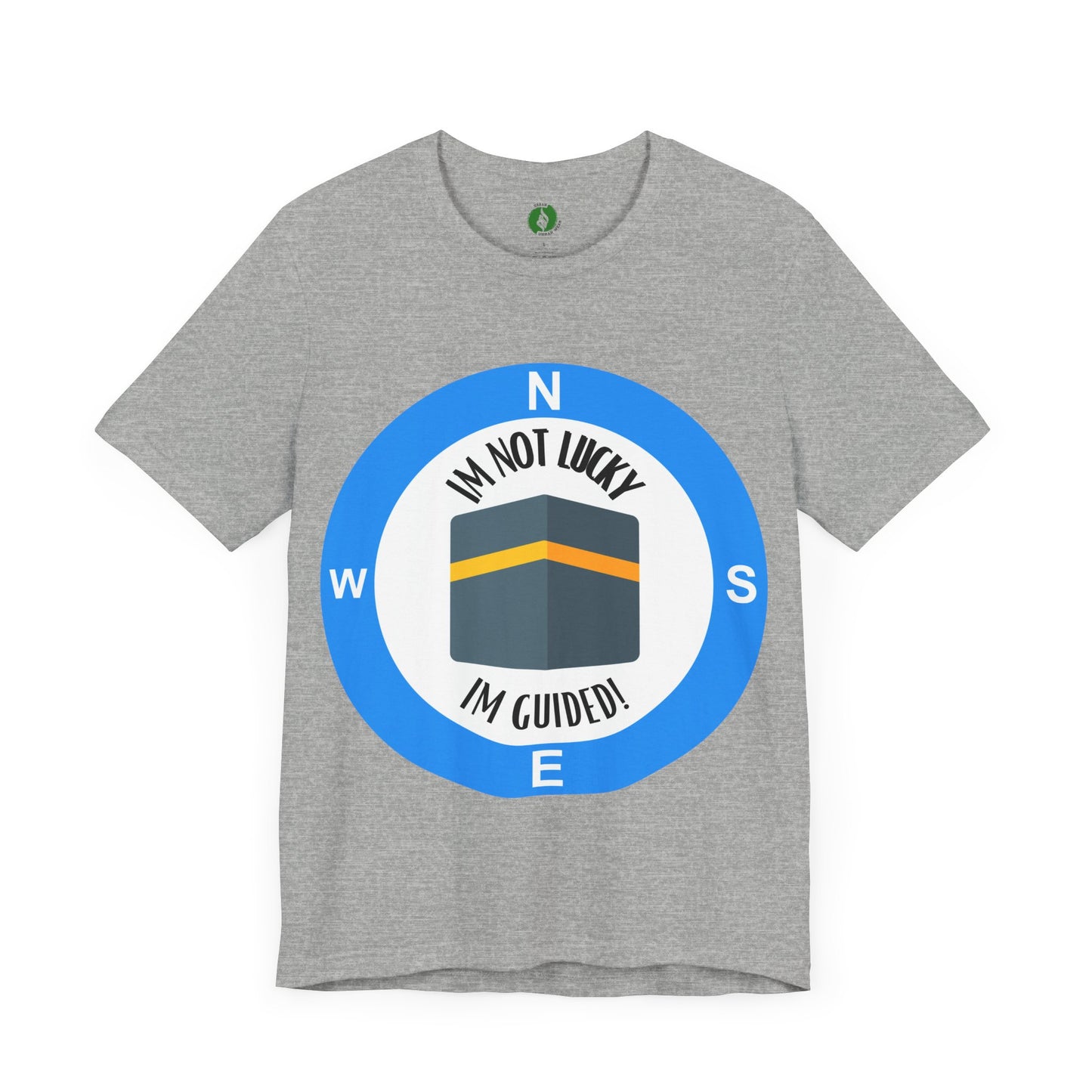 Guided Journey Unisex Jersey Tee - Inspirational Compass Design Halal Fashion T Shirt