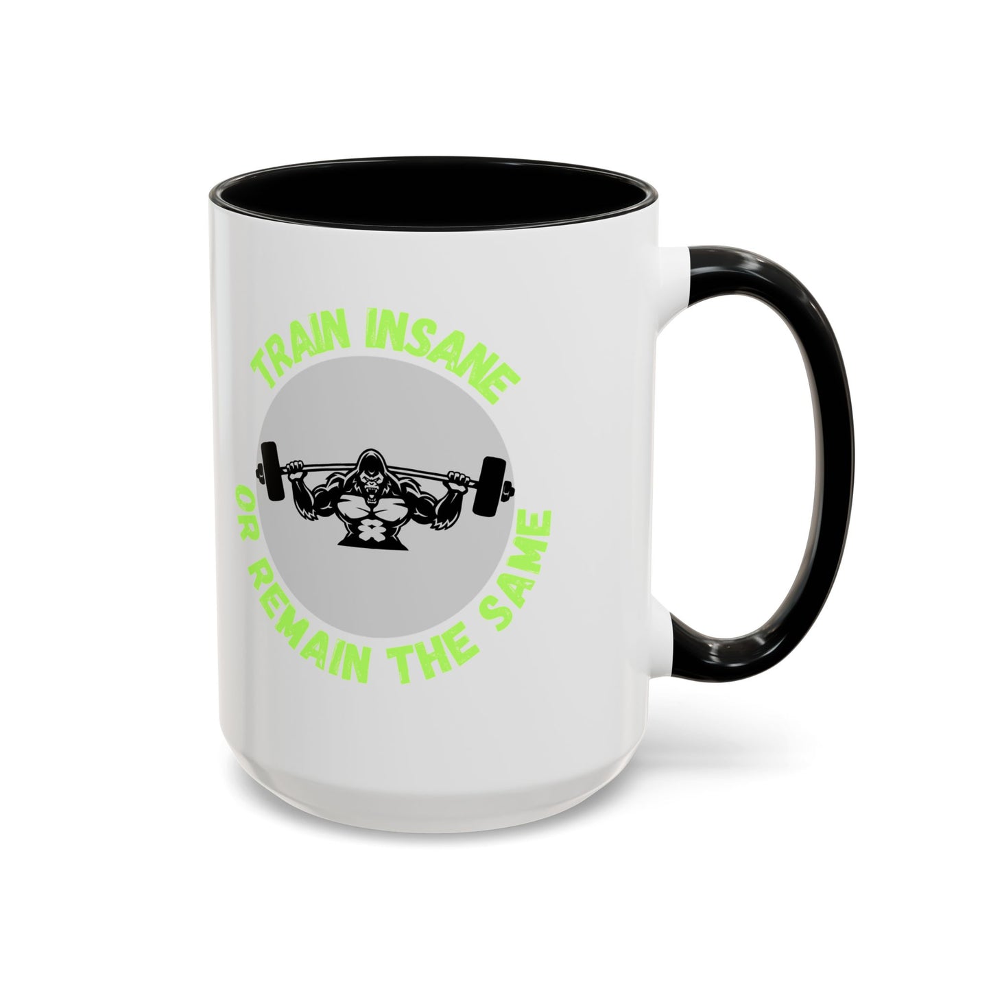 Motivational Fitness Coffee Mug - "Train Insane or Remain the Same" - Perfect Gift for Gym Enthusiasts Humour Joke Gym Mug