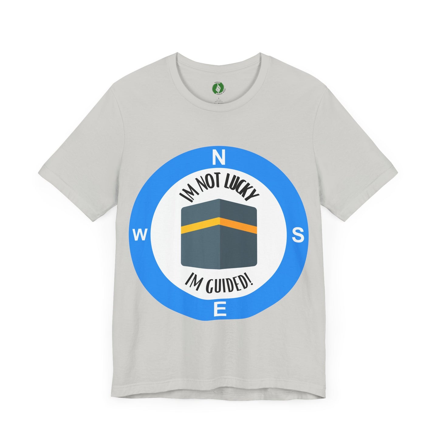 Guided Journey Unisex Jersey Tee - Inspirational Compass Design Halal Fashion T Shirt