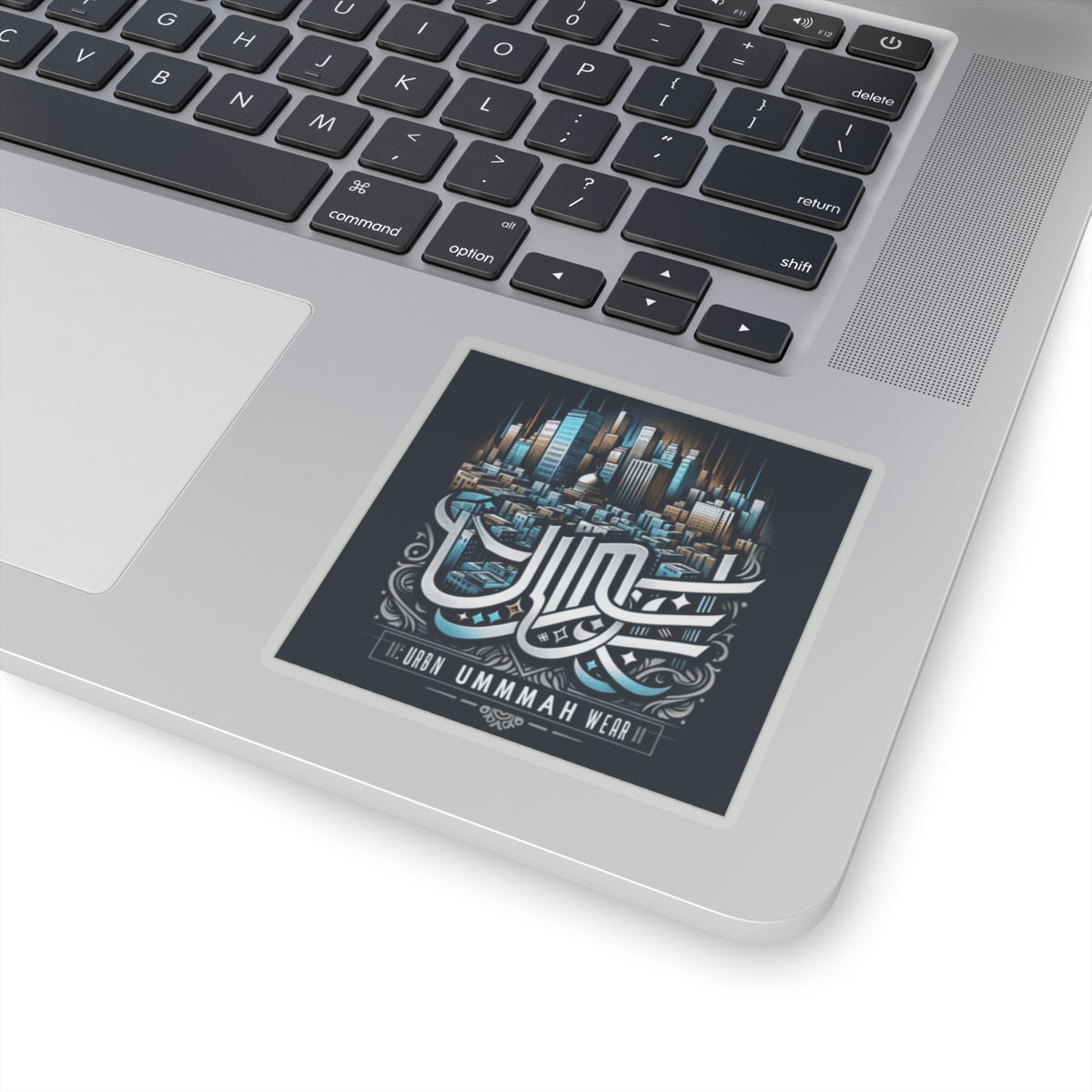 Urban Ummah Wear Kiss-Cut Stickers - Stylish Cityscape Design for Laptop & Decor Muslim Accessories