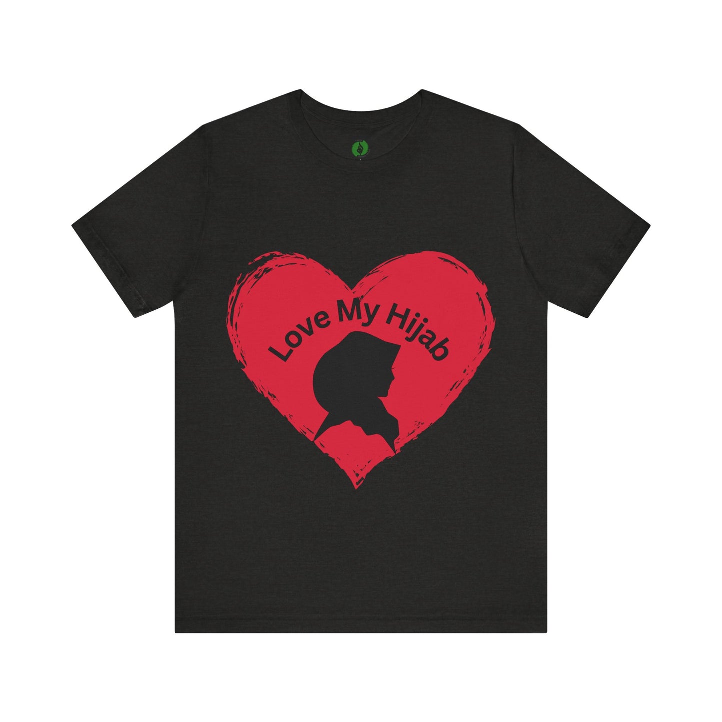 Love My Hijab Unisex Tee - Heart Design, Perfect for Everyday Wear Islamic Women Clothing