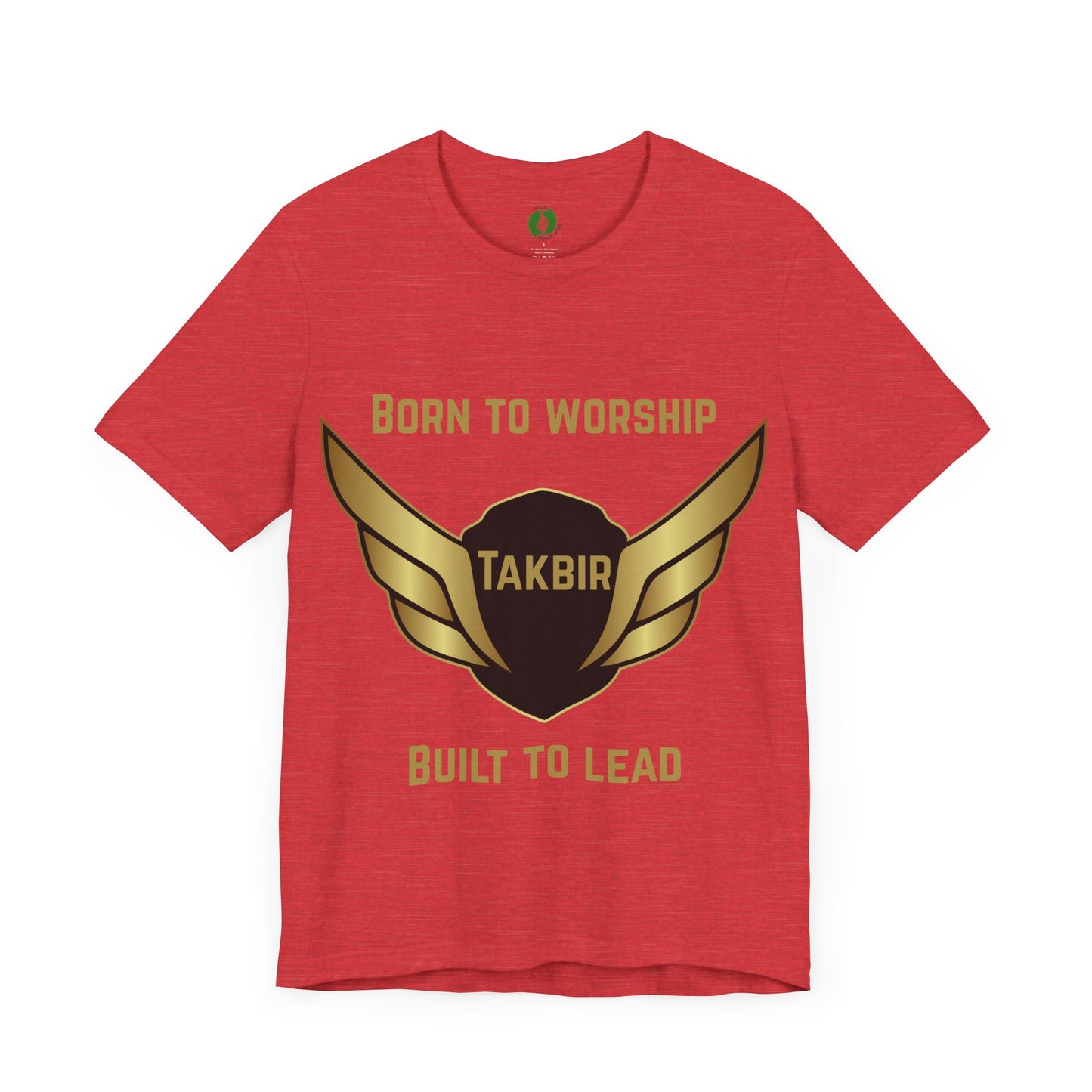 Inspirational Unisex Short Sleeve Tee - 'Born to Worship' Muslim Streetwear Fashion T Shirt
