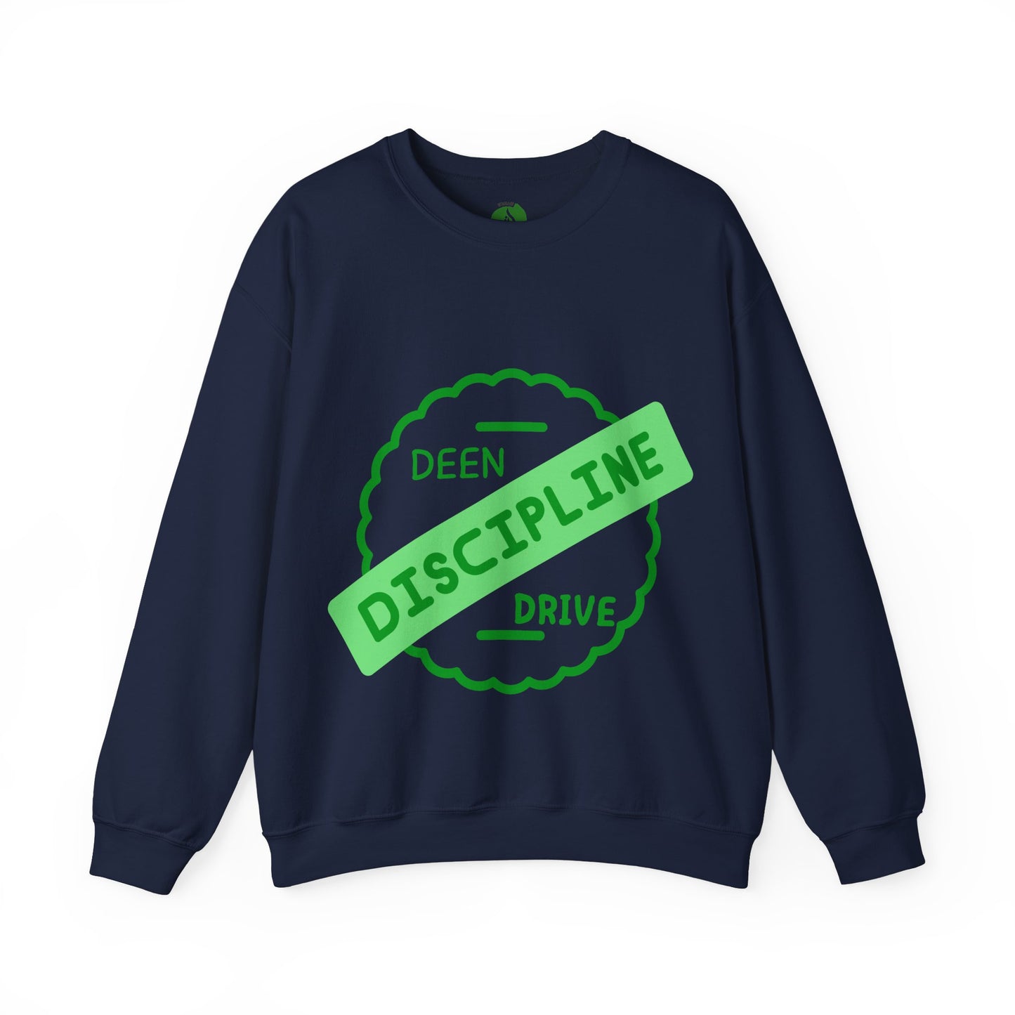Motivational Crewneck Sweatshirt - Discipline & Drive Muslim Youth Fashion Sweat Shirt
