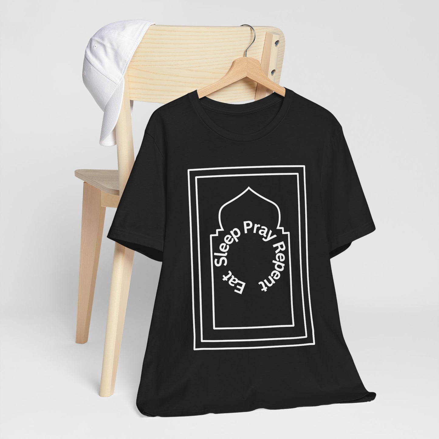 Inspirational Unisex Tee - 'Sleep Pray Repeat' Islamic Clothing