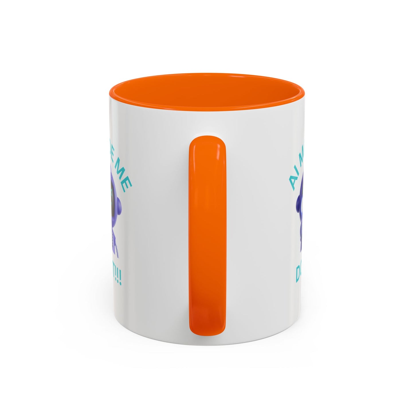 AI Made Me Do It! Accent Coffee Mug - Fun Ceramic Mug for Tech Lovers Humour Mug Joke Accessories