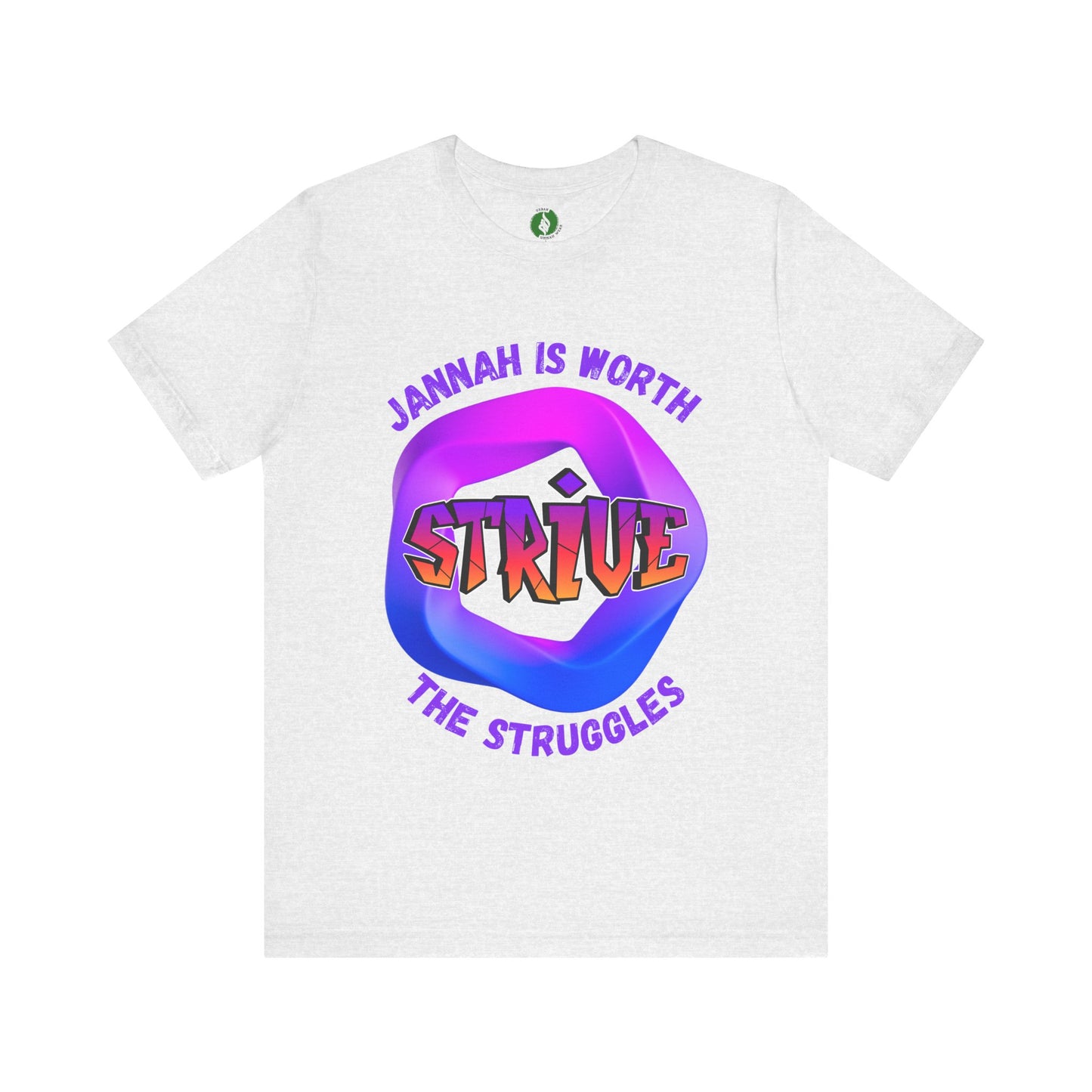 Inspirational Unisex Jersey Tee - 'Jannah is Worth the Struggles' Muslim Fashion Clothing