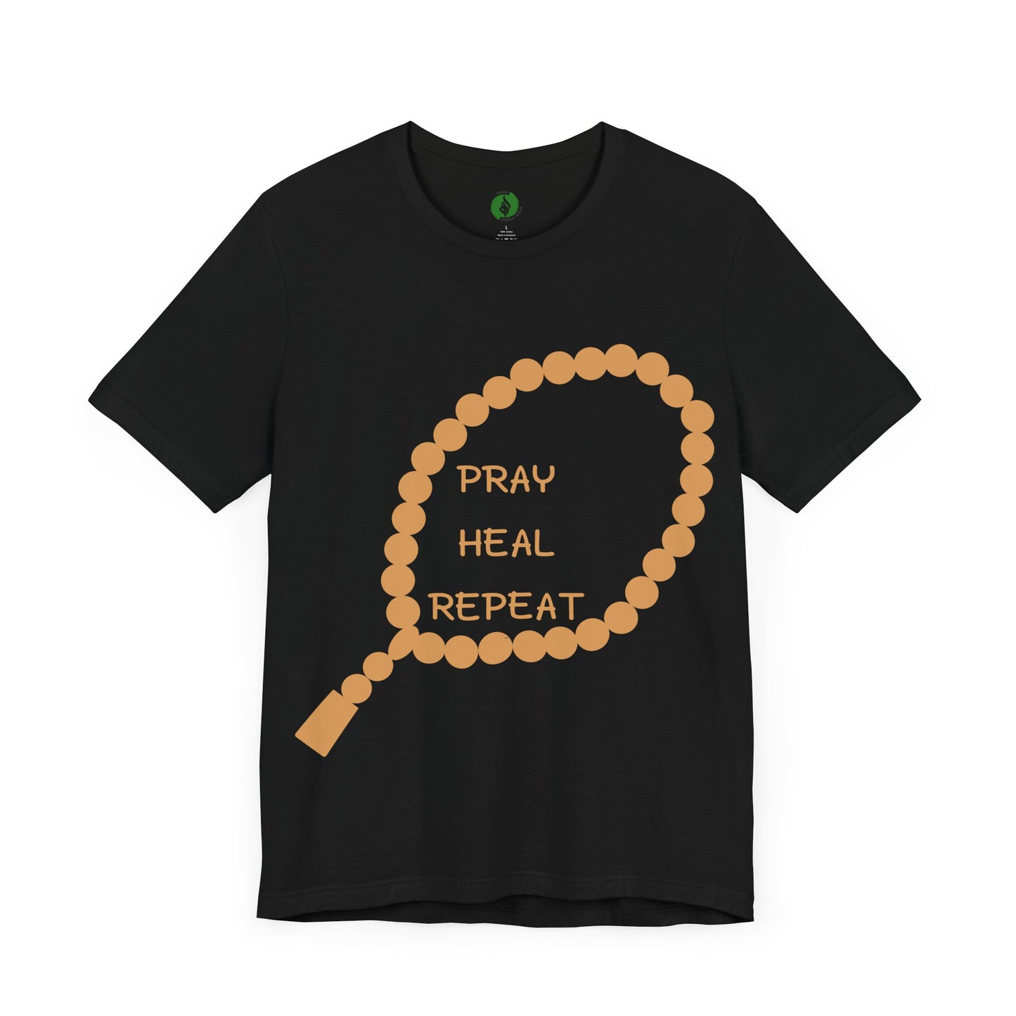 Pray Heal Repeat Unisex Jersey Tee - Inspirational Spiritual Shirt Islamic Street Fashion