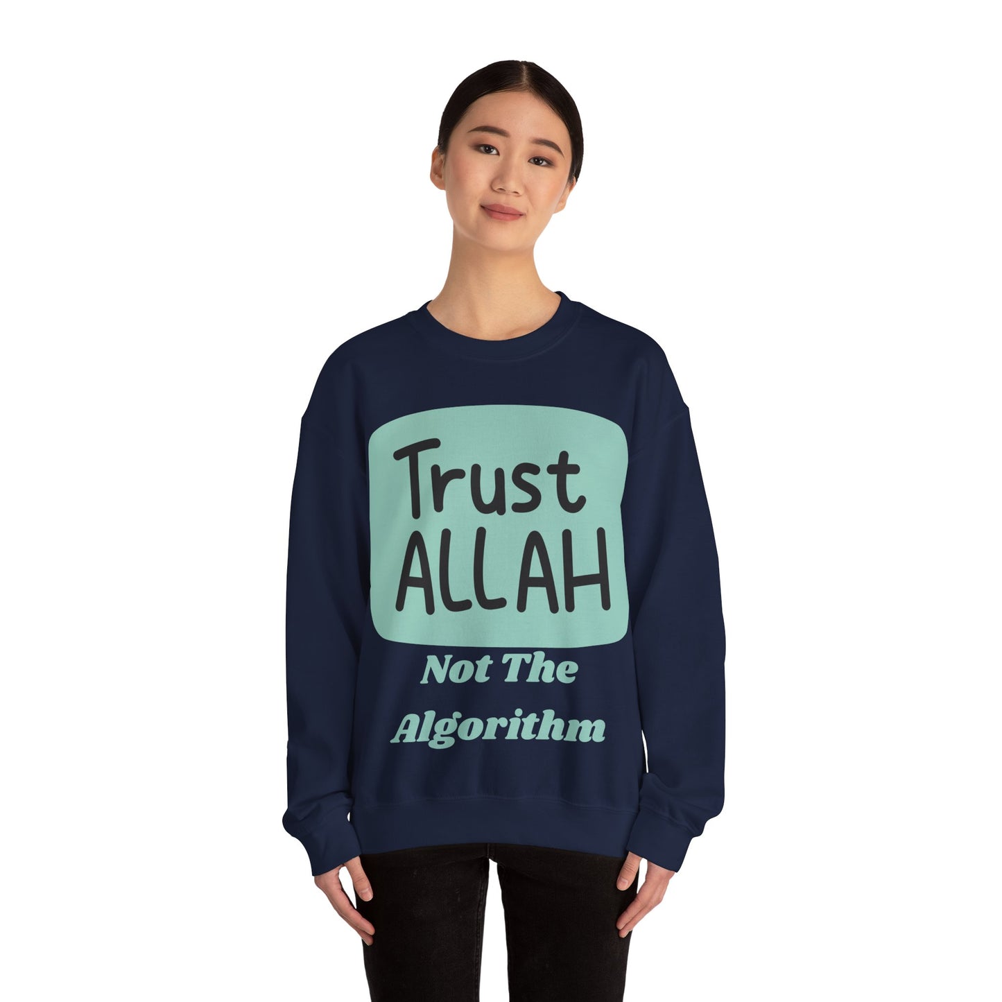 Trust Allah Crewneck Sweatshirt - Unisex Heavy Blend™ Islamic Fashion Sweat Shirt