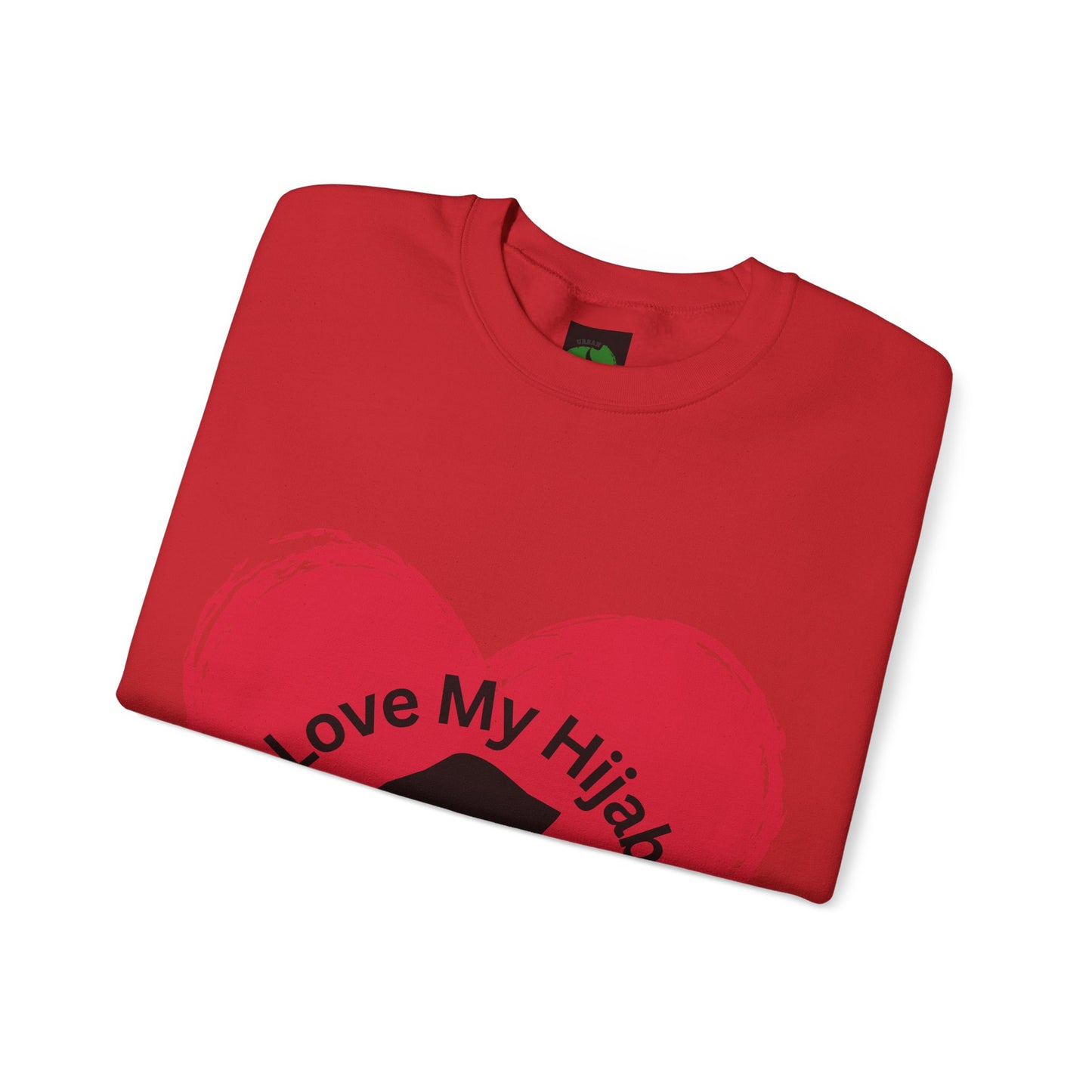 Love My Hijab Heavy Blend Sweatshirt - Unisex Crewneck for Comfort and Style Muslim Women Clothing