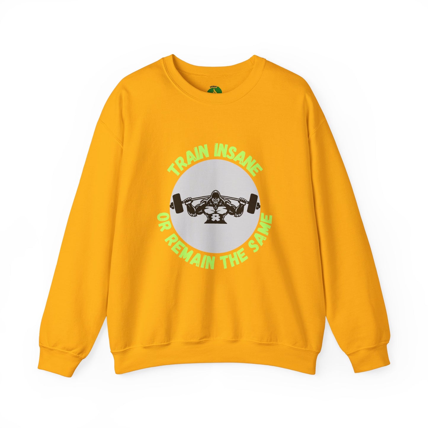 Train Insane Gym Sweatshirt - Unisex Heavy Blend Crewneck Humour Joke Clothing