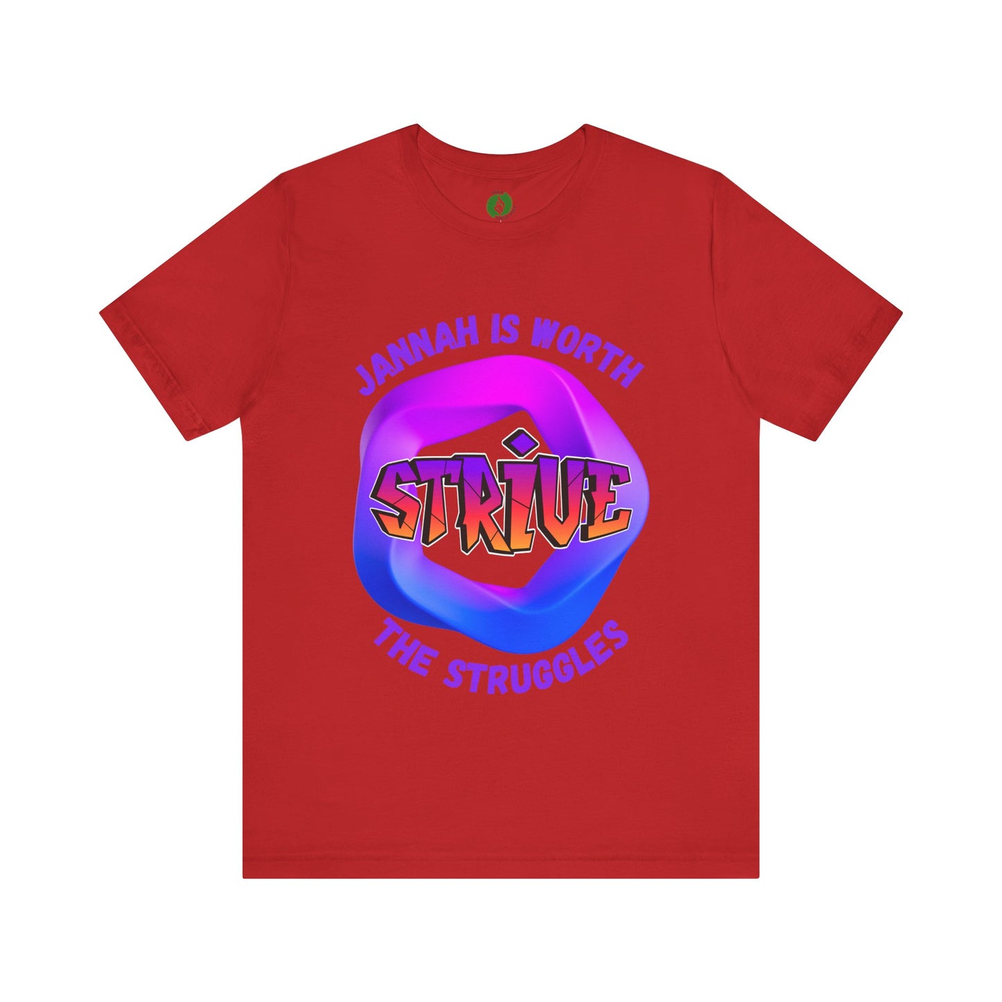 Inspirational Unisex Jersey Tee - 'Jannah is Worth the Struggles' Muslim Fashion Clothing