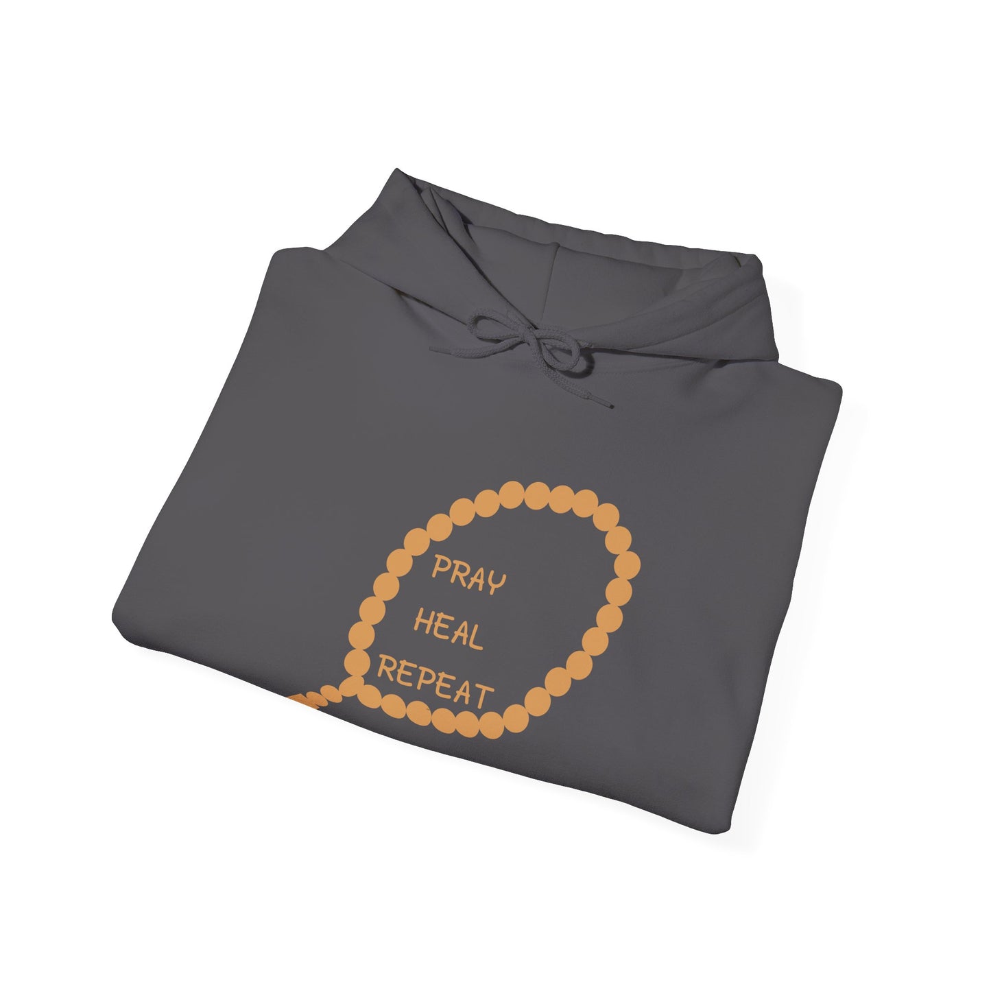 Pray Heal Repeat Hoodie - Unisex Heavy Blend Sweatshirt for Mindfulness and Spiritual Growth Islamic Street Fashion