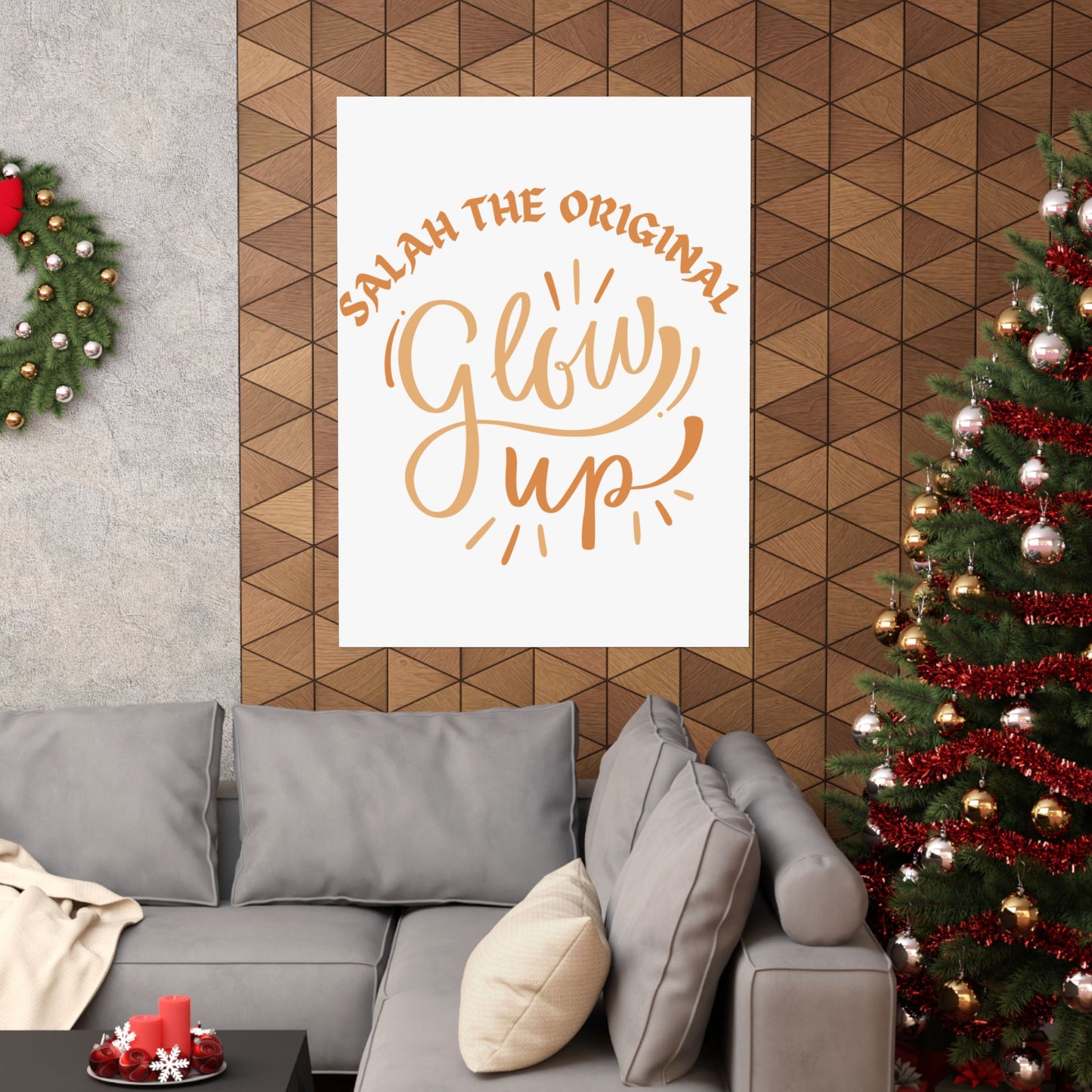 Inspirational Matte Vertical Poster - "Salah the Original Glow Up" Islamic Artwork Poster
