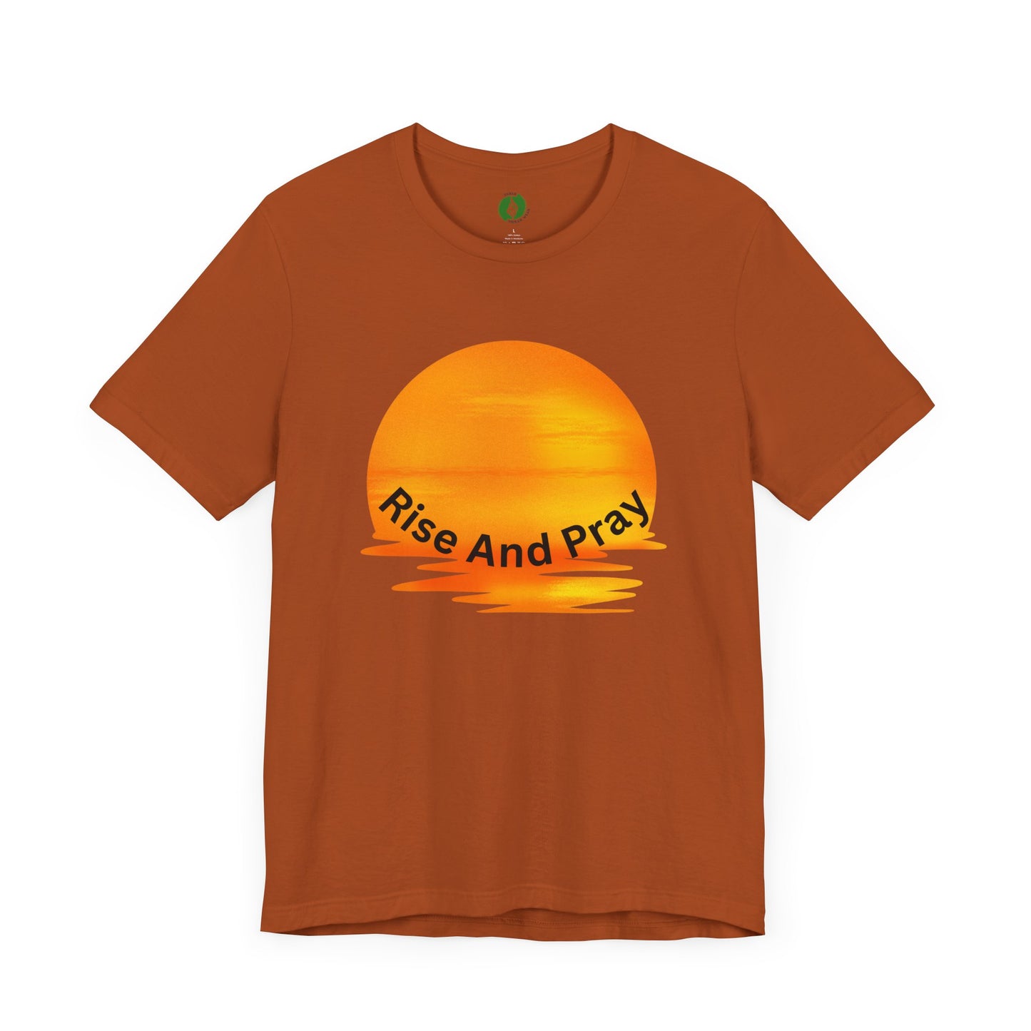 Sunrise 'Rise And Pray' Unisex Tee - Inspirational Short Sleeve Shirt Muslim Street Wear