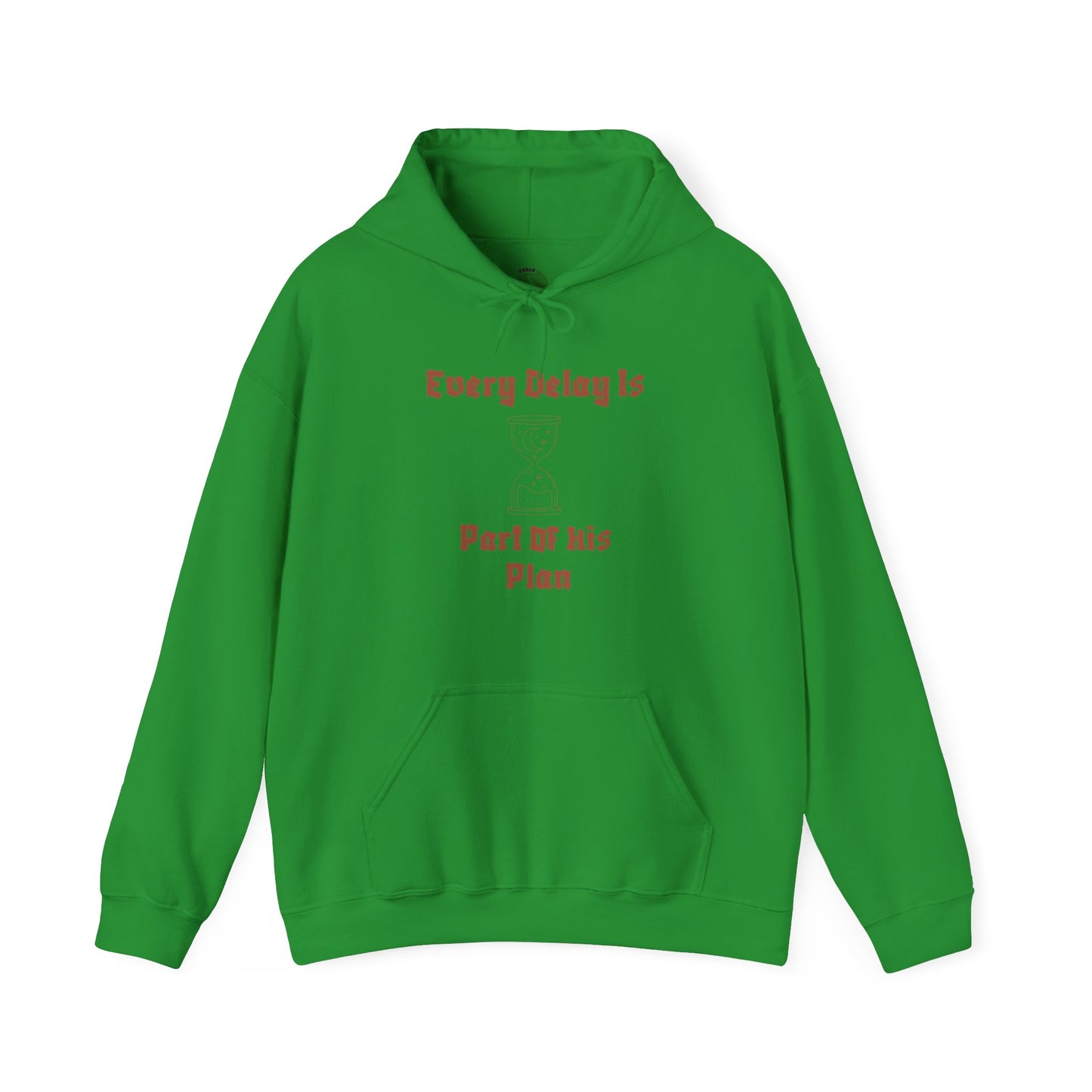 Motivational Unisex Hooded Sweatshirt - "Every Delay Is Part Of His Plan" Muslim Clothing