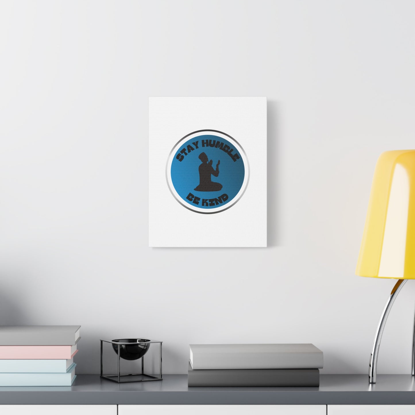 Inspirational Wall Art - "Stay Humble, Be Kind" Motif on Matte Canvas Islamic Art Work