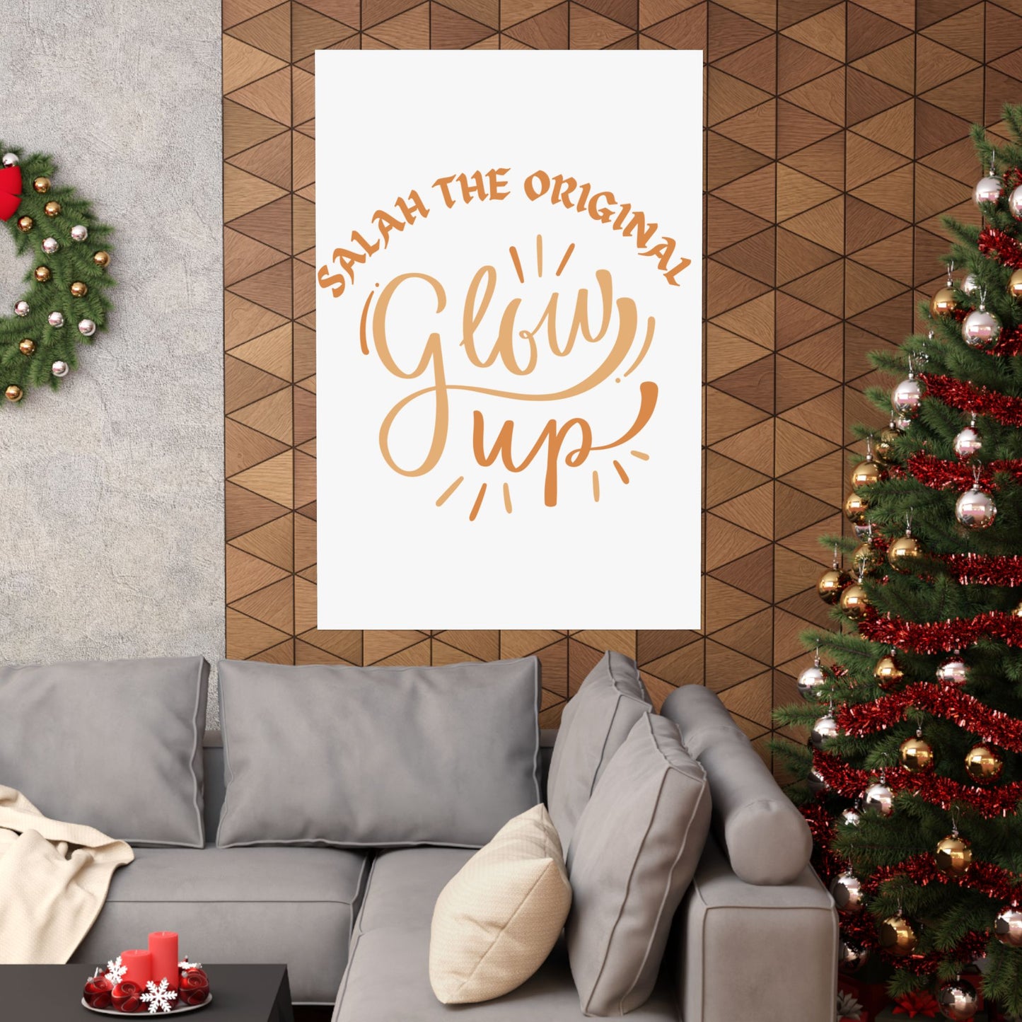 Inspirational Matte Vertical Poster - "Salah the Original Glow Up" Islamic Artwork Poster