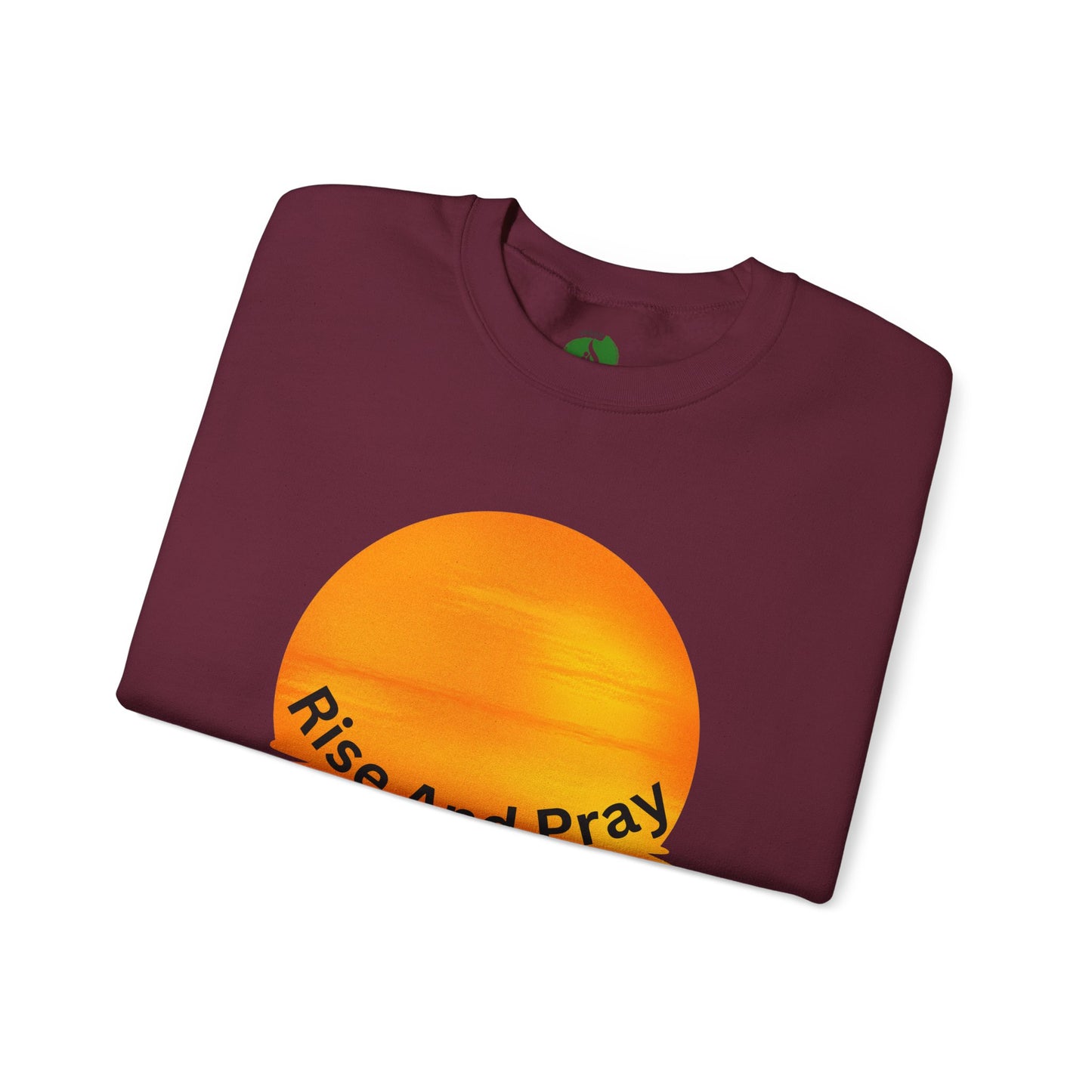 Rise And Pray Unisex Crewneck Sweatshirt - Cozy Spiritual Vibe Muslim Street Wear
