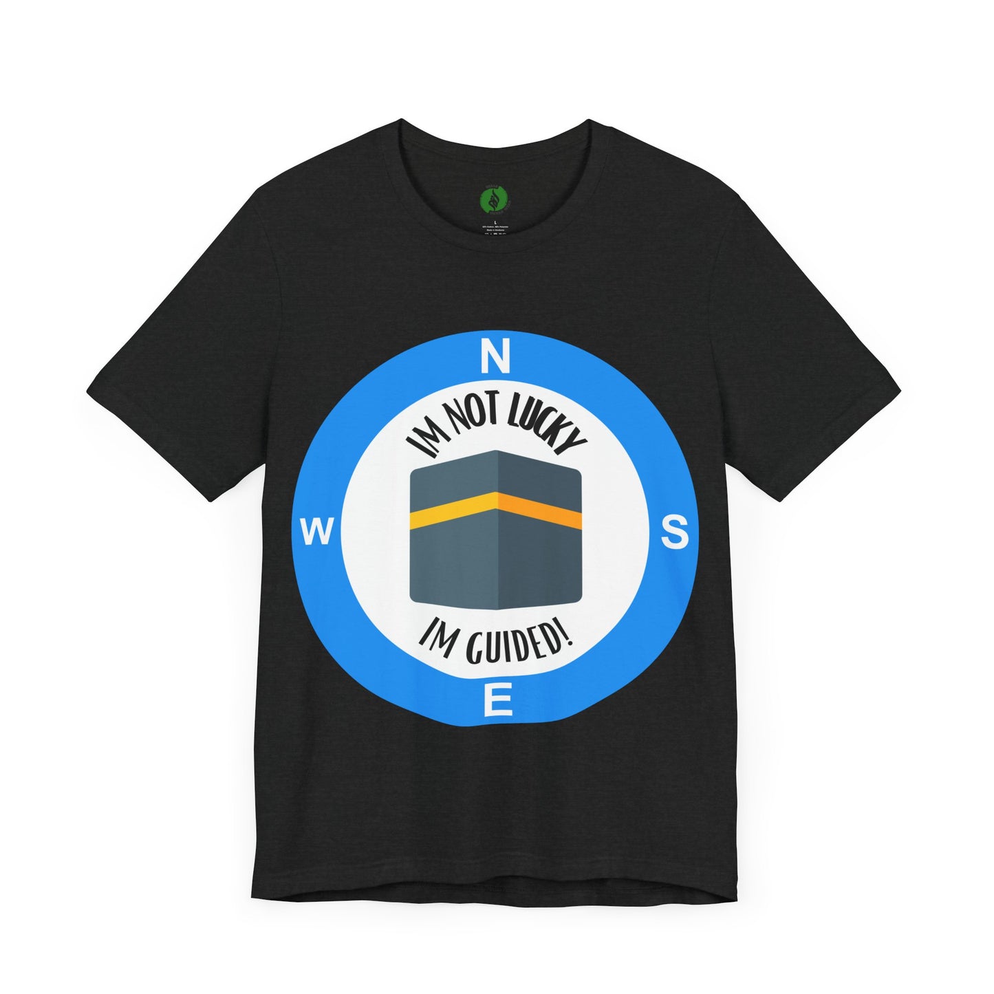 Guided Journey Unisex Jersey Tee - Inspirational Compass Design Halal Fashion T Shirt