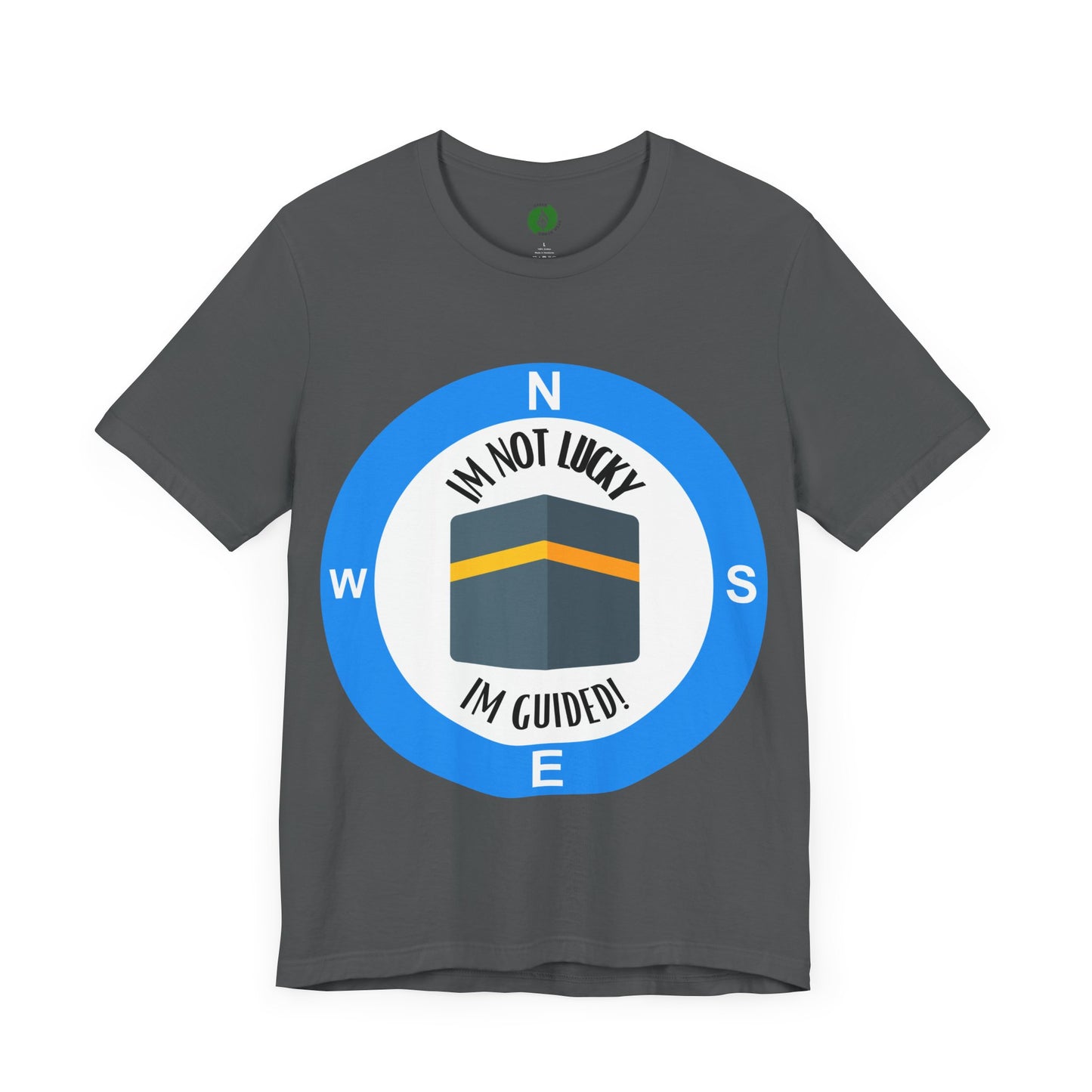 Guided Journey Unisex Jersey Tee - Inspirational Compass Design Halal Fashion T Shirt