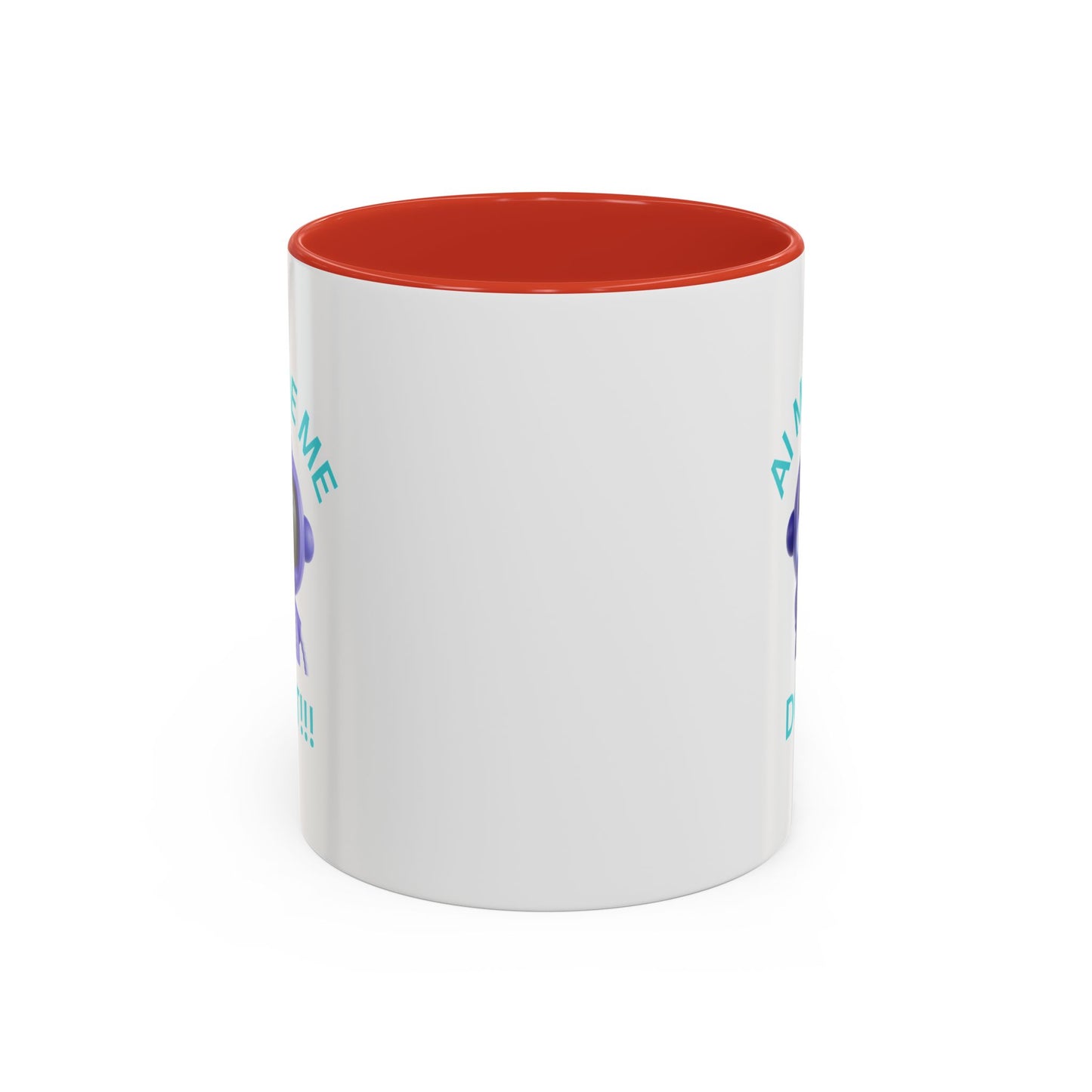 AI Made Me Do It! Accent Coffee Mug - Fun Ceramic Mug for Tech Lovers Humour Mug Joke Accessories