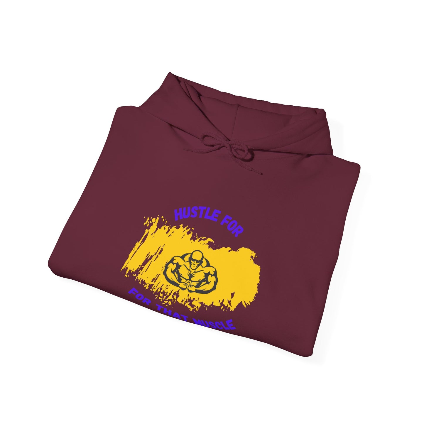 Hustle for That Muscle Hoodie - Unisex Heavy Blend™ Sweatshirt Gym Clothing Hoodie