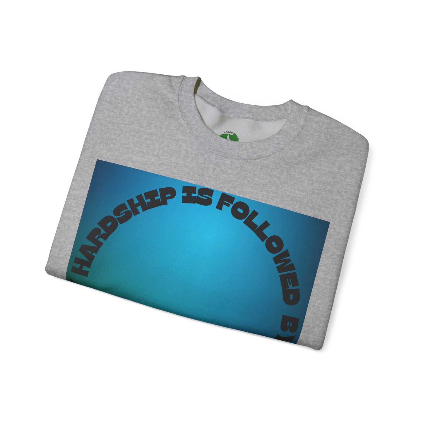 Inspirational Crewneck Sweatshirt - Every Hardship is Followed by Ease Modern Islamic Clothing