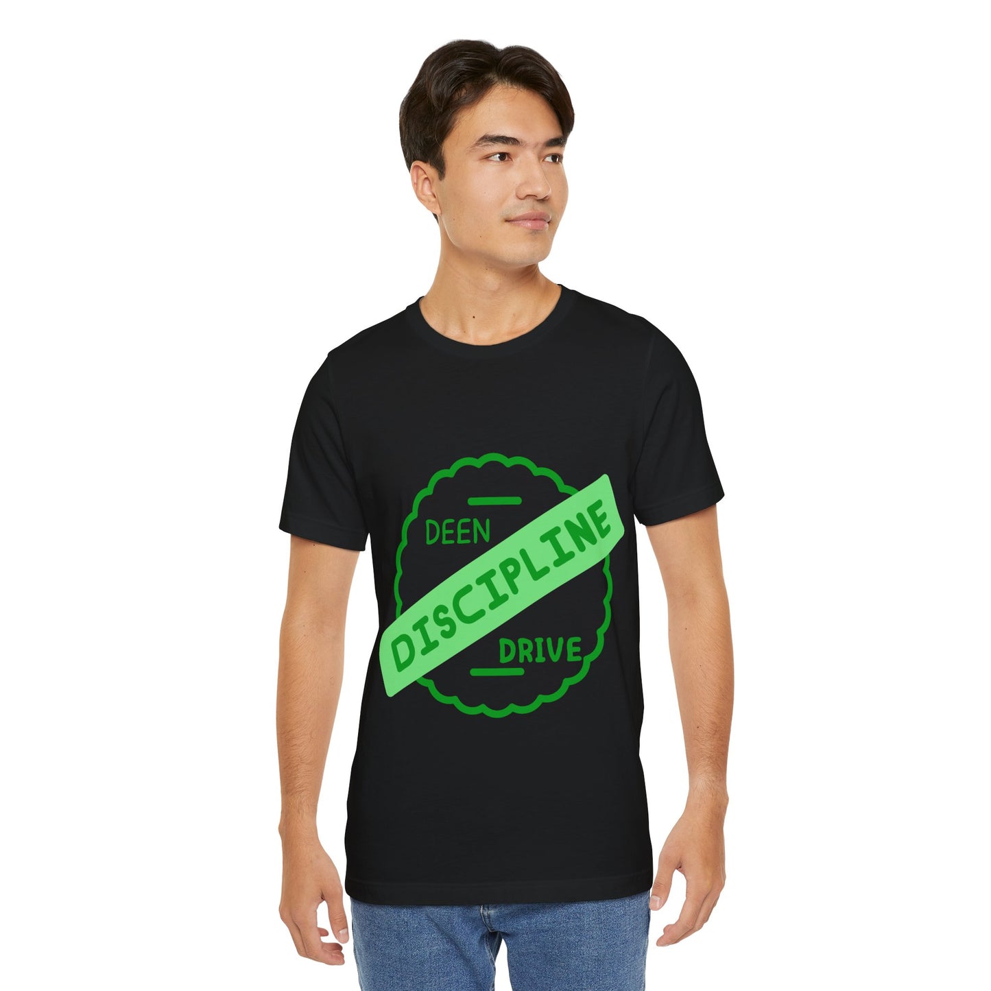 Motivational Discipline Tee - Unisex Jersey Short Sleeve Shirt Muslim Youth Fashion T Shirt