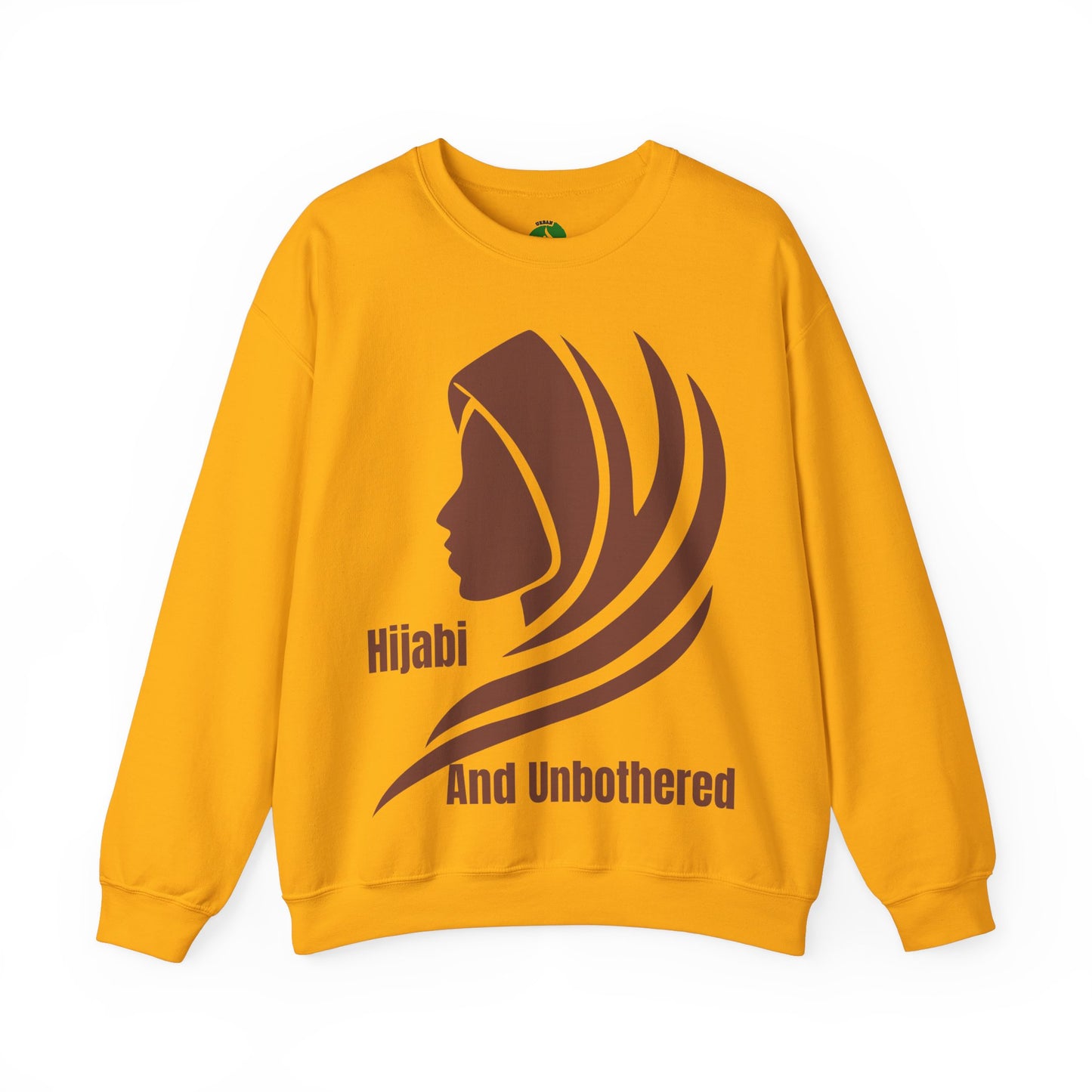 Hijabi and Unbothered Crewneck Sweatshirt - Stylish Unisex Heavy Blend for Everyday Comfort Hijab Fashion Sweat Shirt