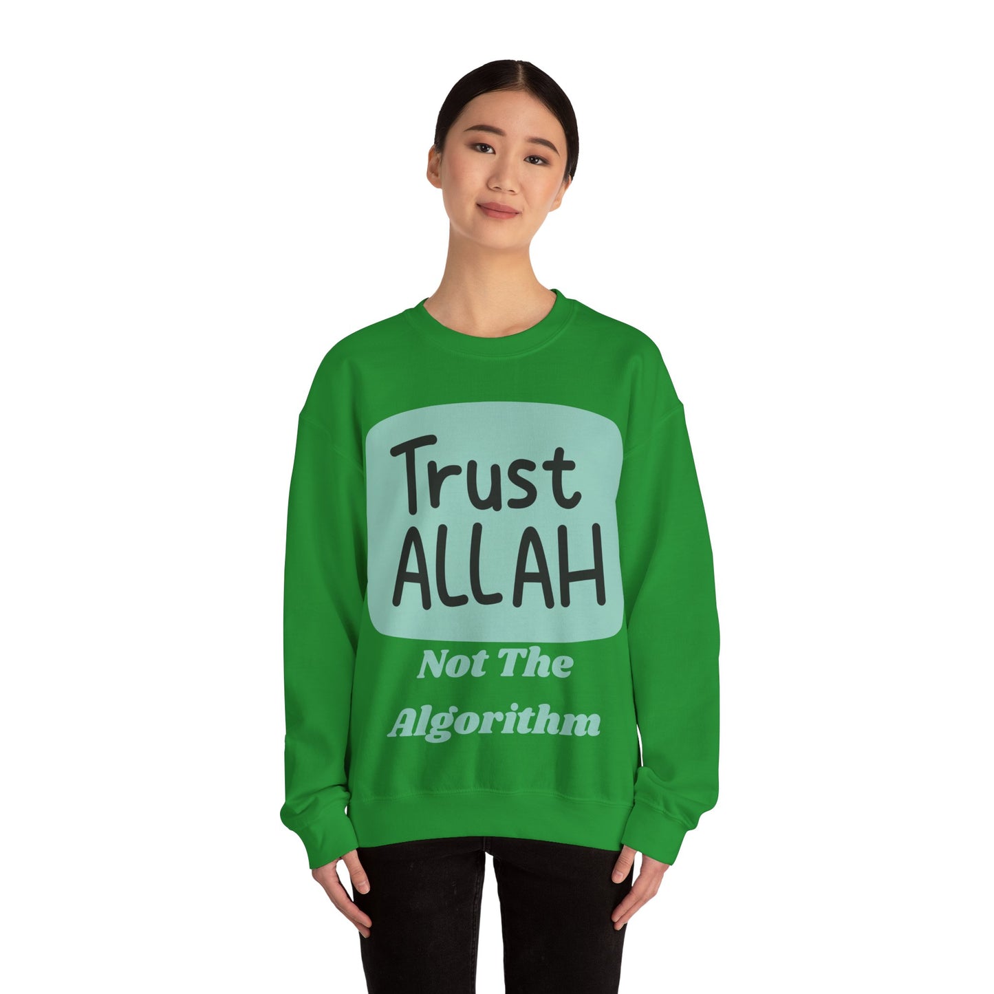 Trust Allah Crewneck Sweatshirt - Unisex Heavy Blend™ Islamic Fashion Sweat Shirt
