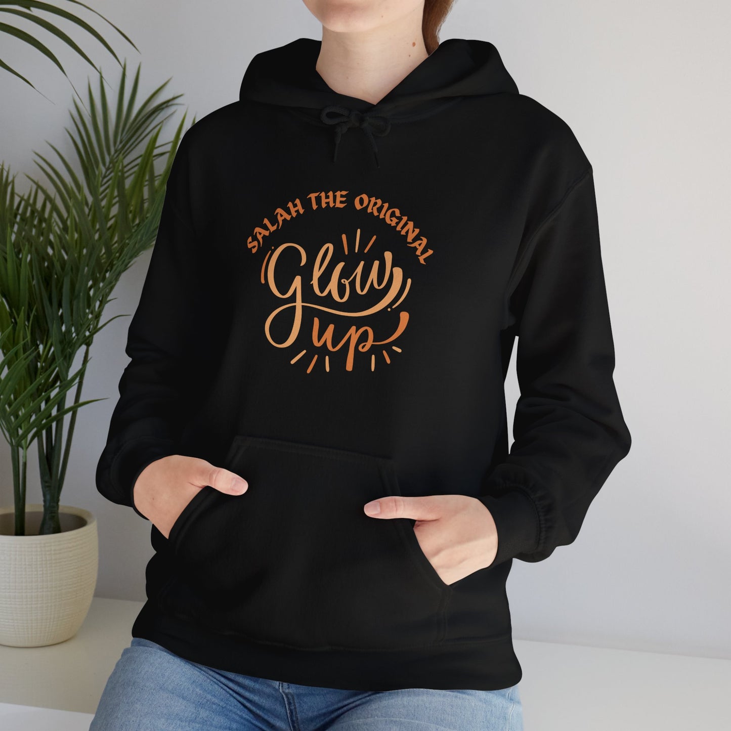 Glow Up Unisex Hooded Sweatshirt - Motivational Inspirational Apparel Muslim Clothing Hoodie